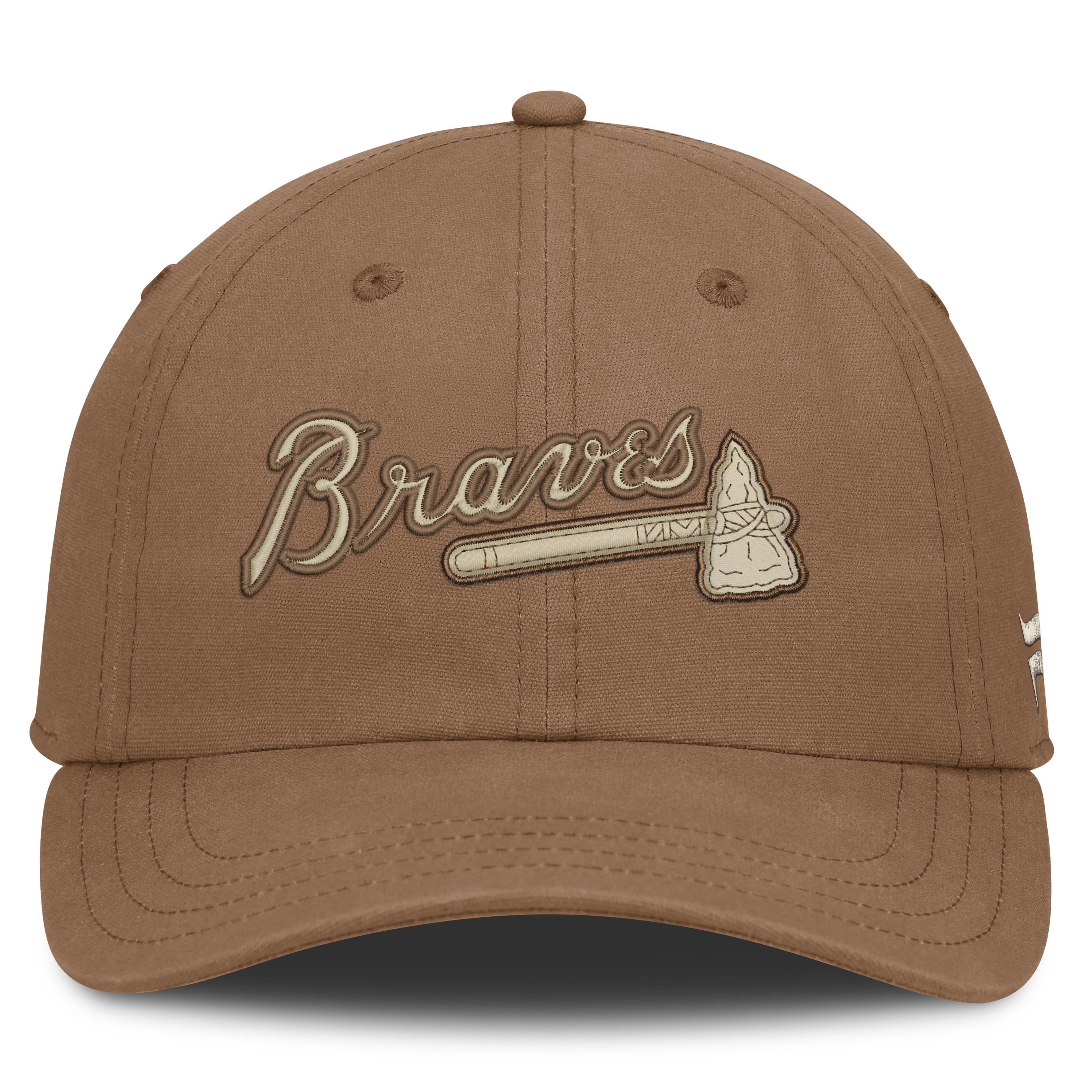 Men's Fanatics Brown Atlanta Braves Level Up Herth Adjustable Hat