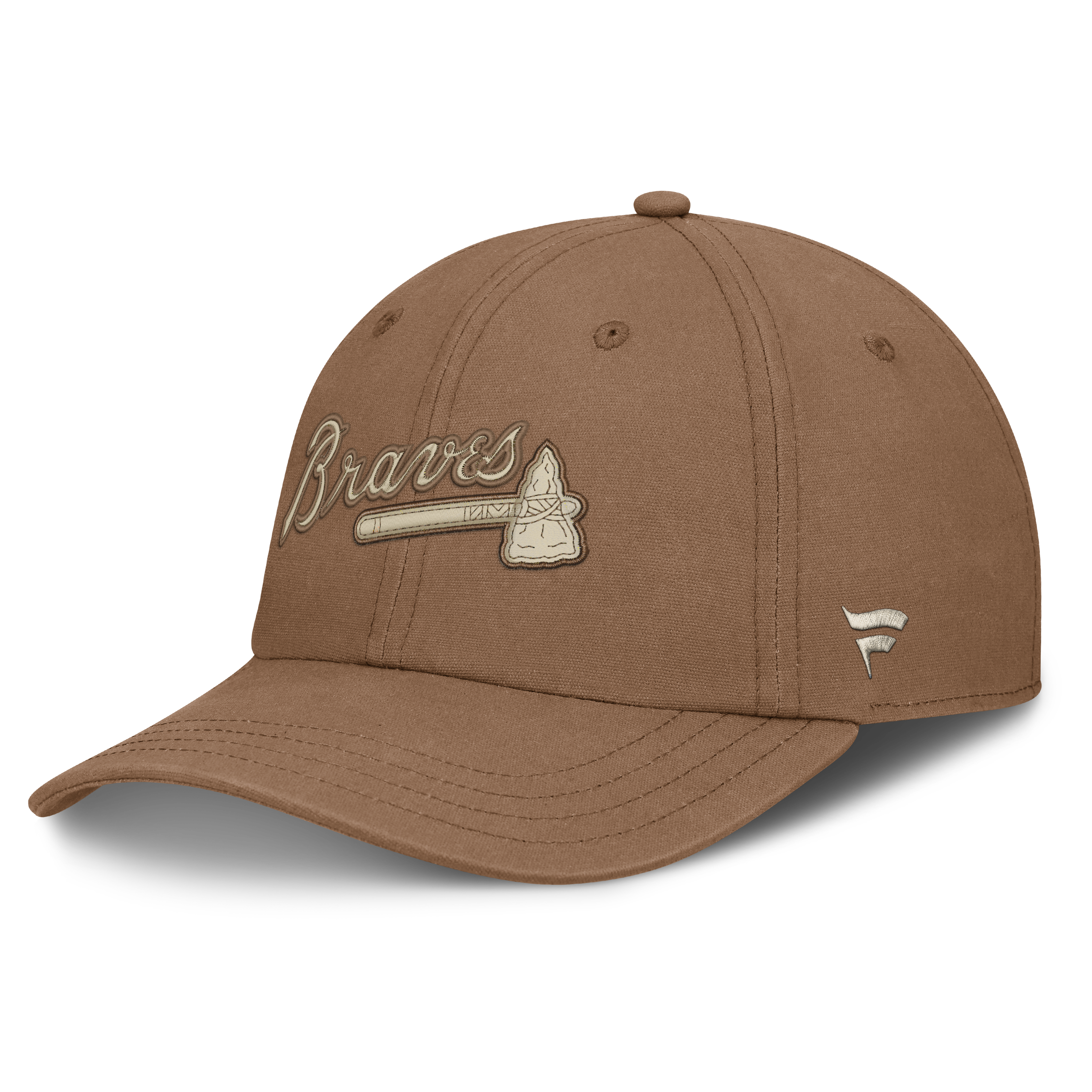 Men's Fanatics Brown Atlanta Braves Level Up Herth Adjustable Hat