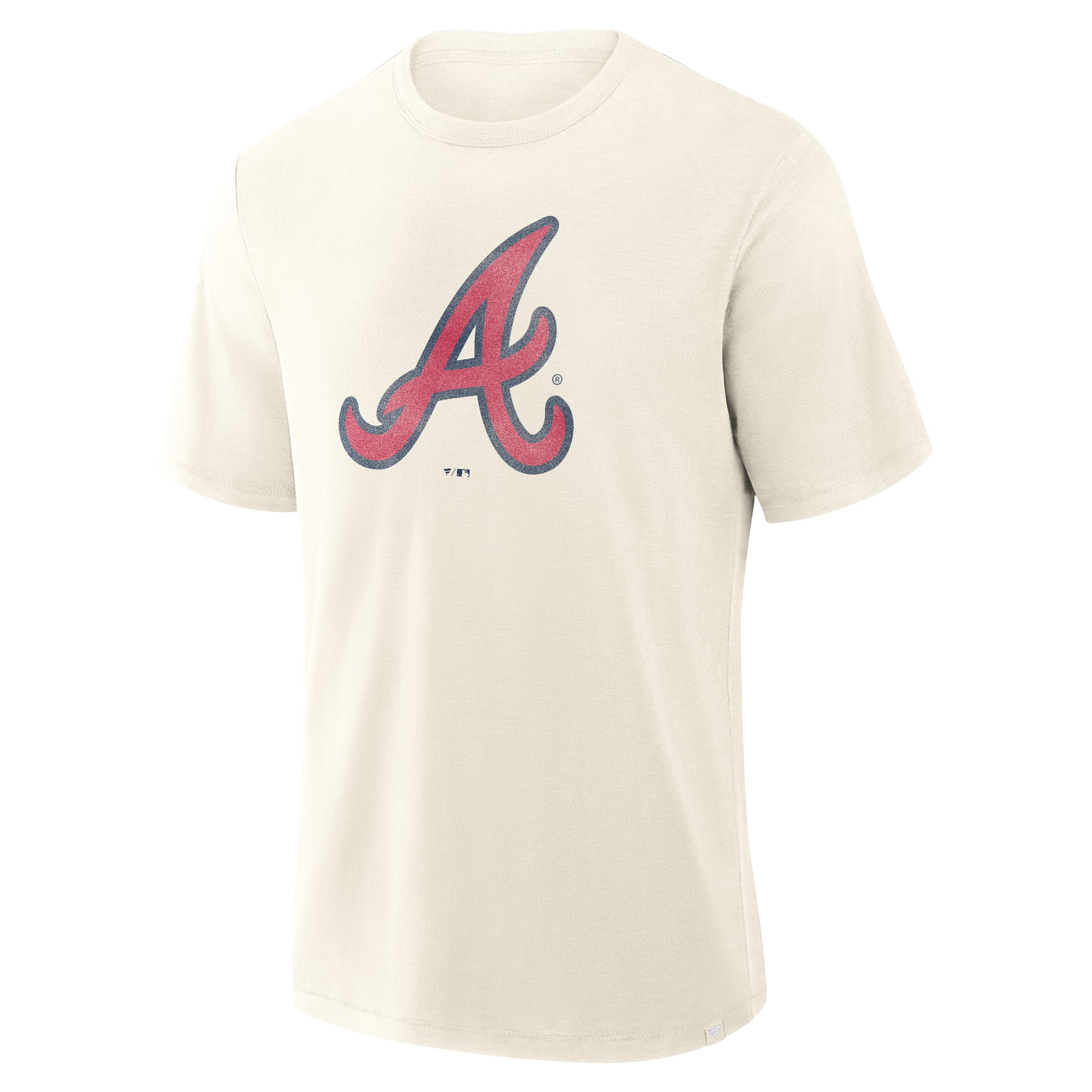 T-shirt Fanatics crème Atlanta Braves Stadium Slub pour homme