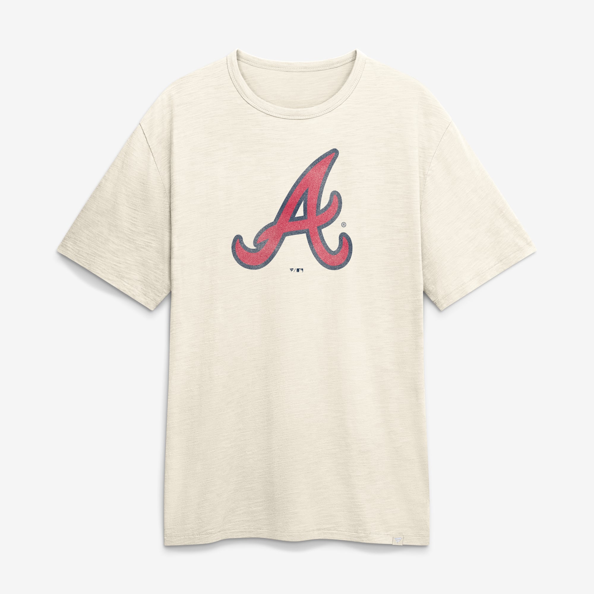 Men's Fanatics Cream Atlanta Braves Stadium Slub T-Shirt