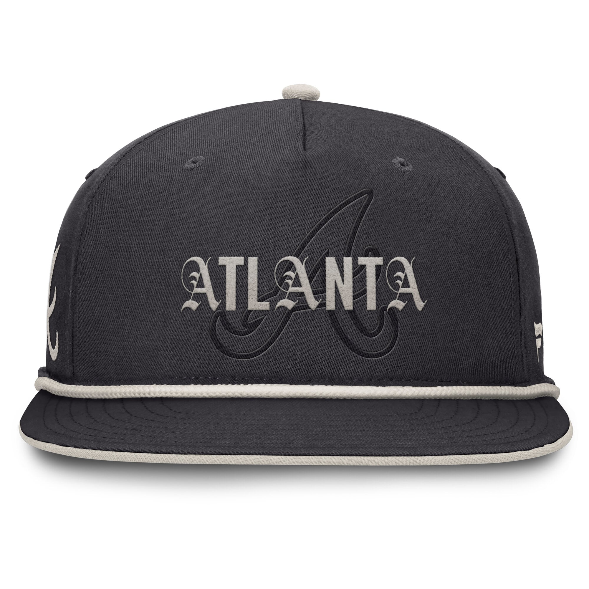 Men's Fanatics Graphite Atlanta Braves Gapper Snapback Hat