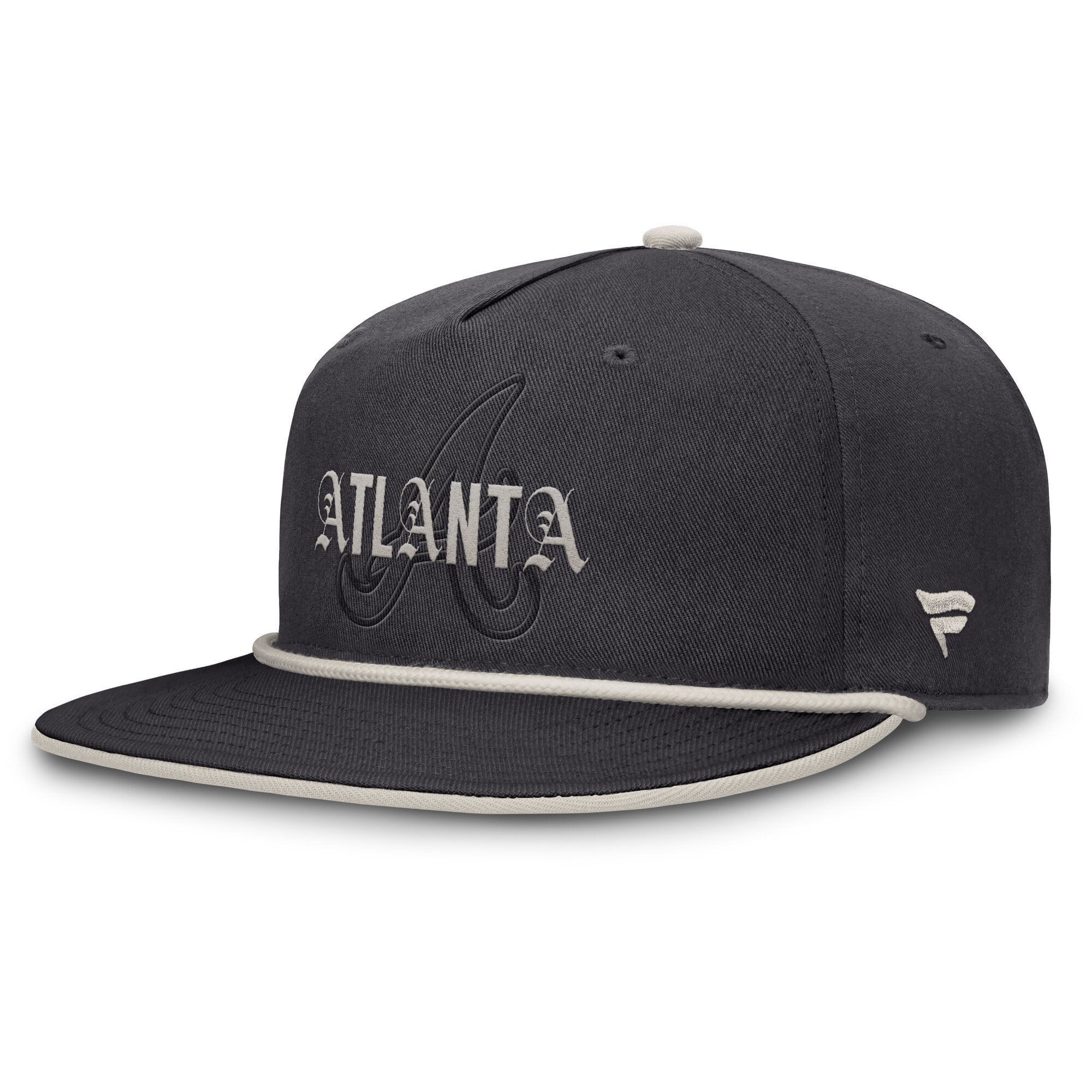 Men's Fanatics Graphite Atlanta Braves Gapper Snapback Hat
