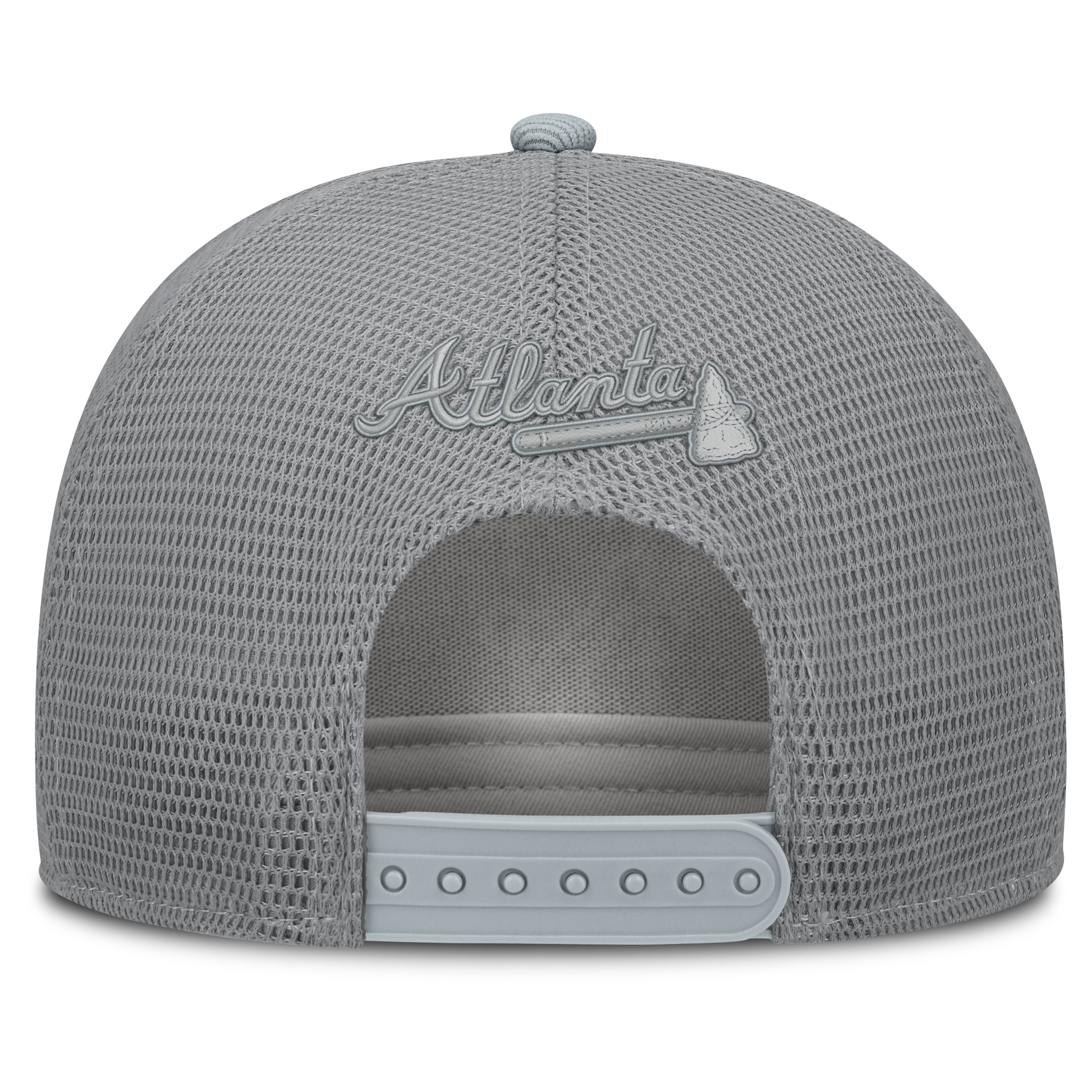Men's Fanatics Gray Atlanta Braves Corduroy Relief Trucker Adjustable Hat