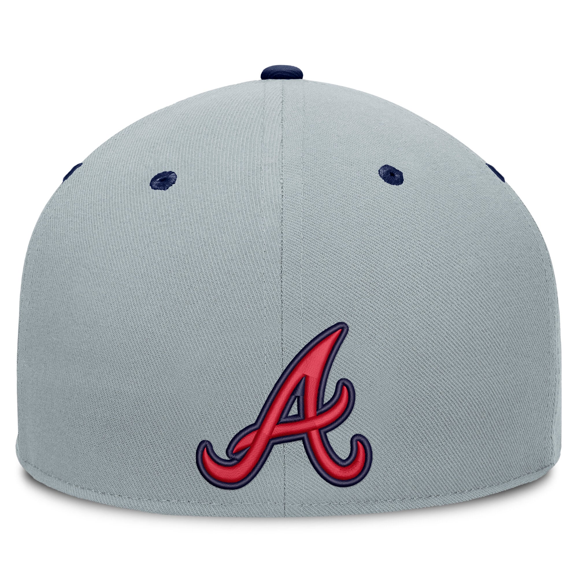 Casquette ajustée en sergé gris Atlanta Braves pour homme (Fanatics)