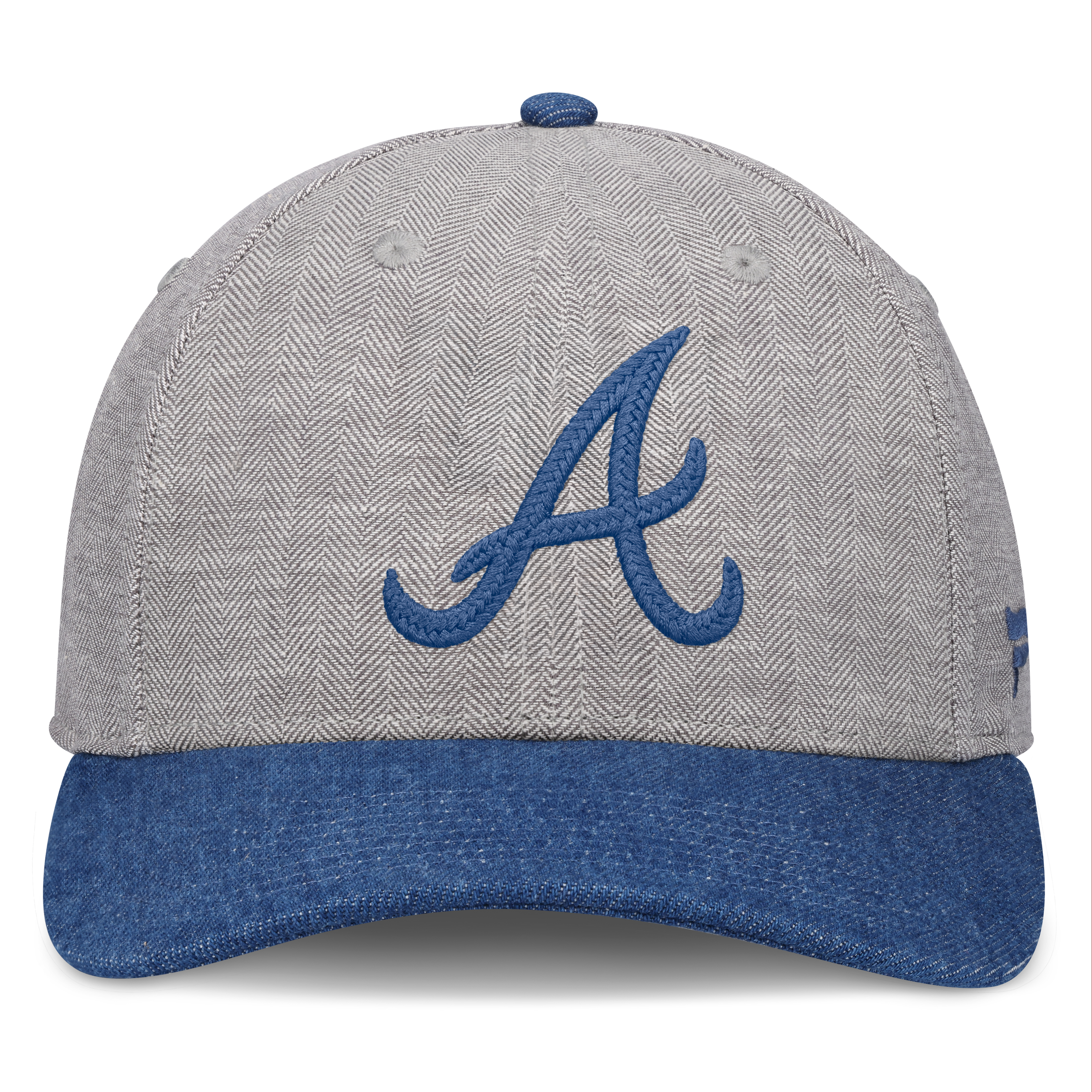 Casquette ajustable Fanatics grise/denim Atlanta Braves Level Up Conduct pour homme