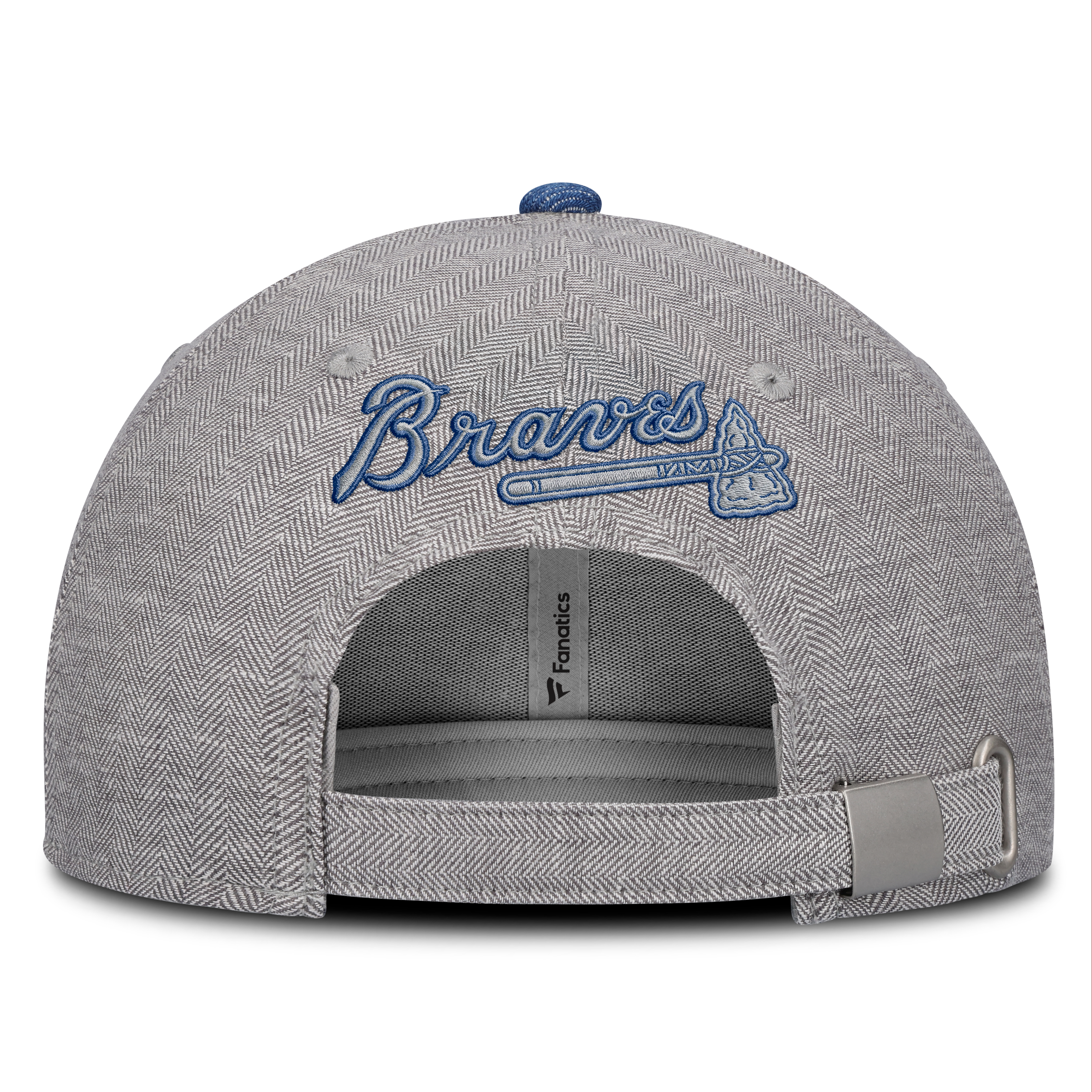 Casquette ajustable Fanatics grise/denim Atlanta Braves Level Up Conduct pour homme