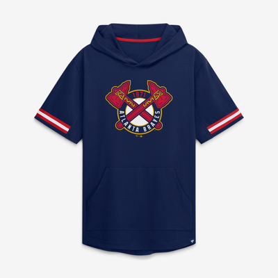 Atlanta Braves Fanatics Optimal Play Hooded T-Shirt - Navy