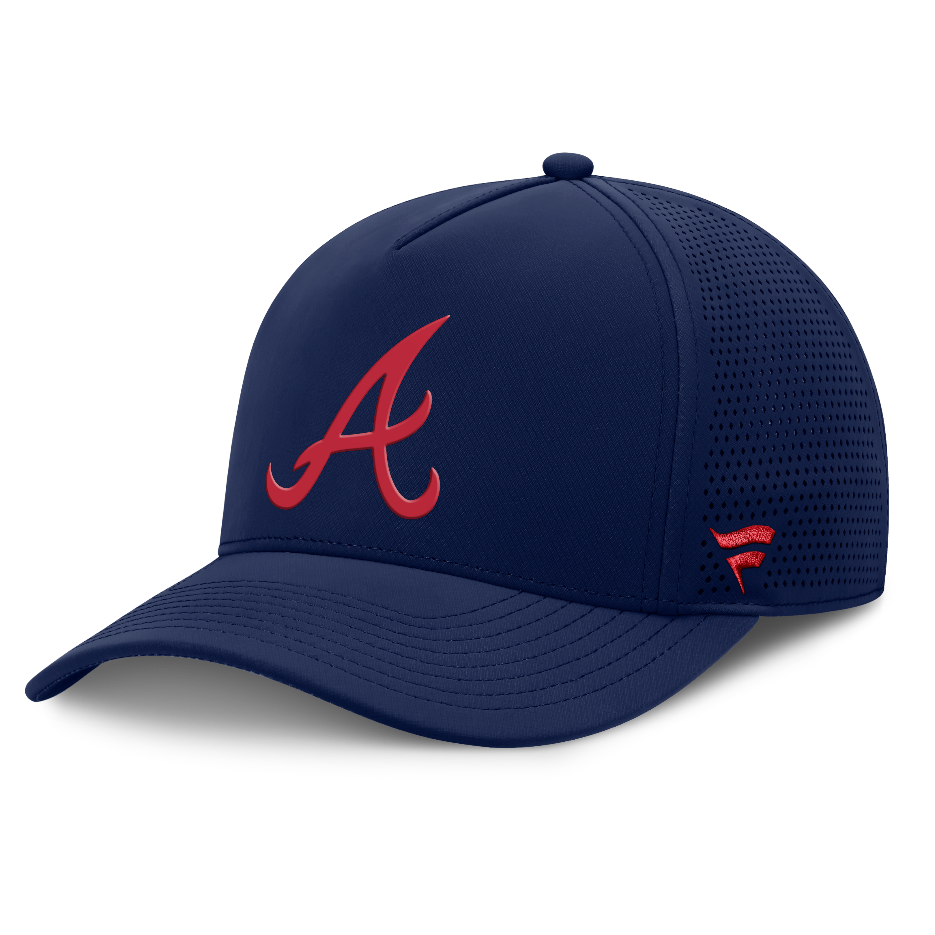 Men's Fanatics Navy Atlanta Braves Perforated Adjustable Hat