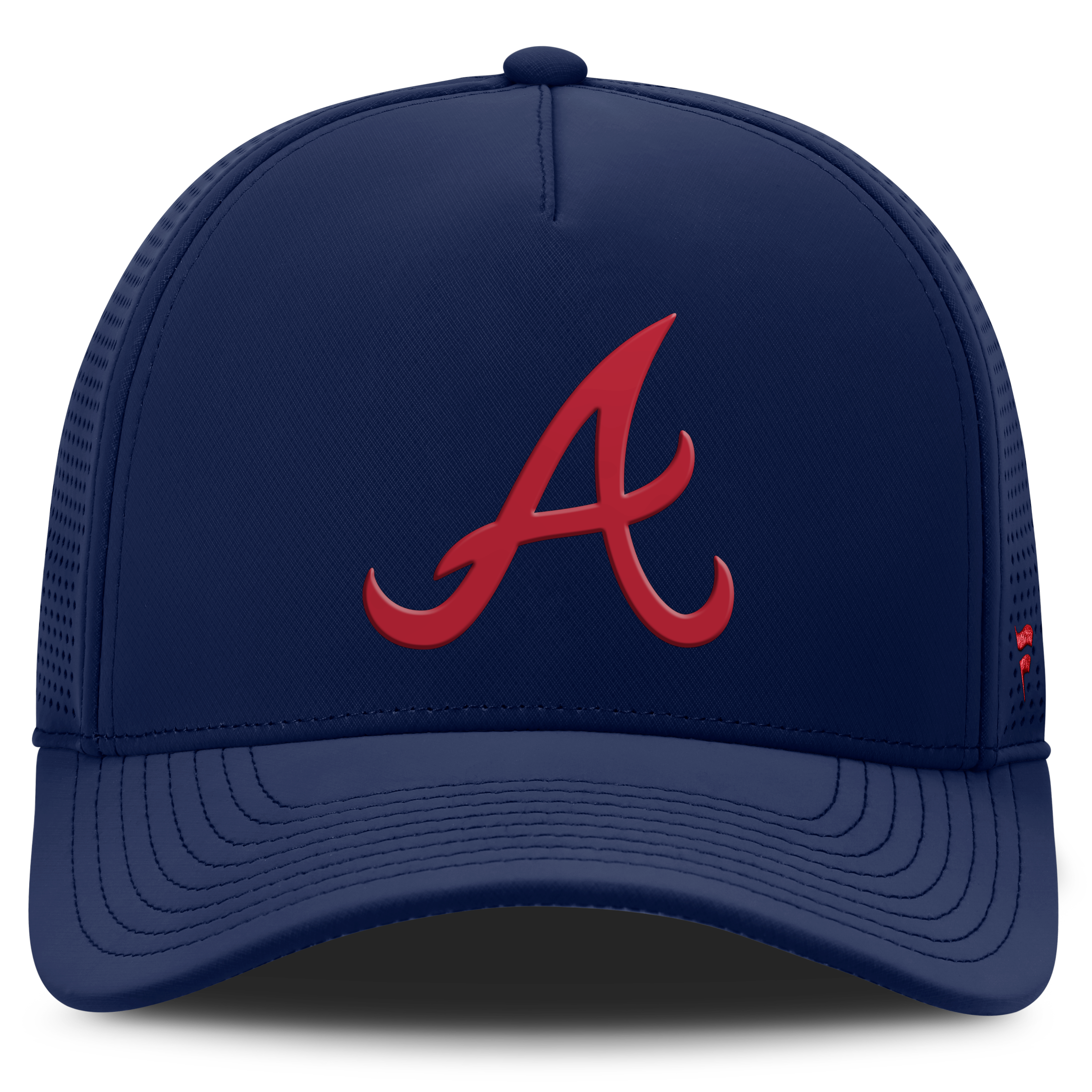 Men's Fanatics Navy Atlanta Braves Perforated Adjustable Hat