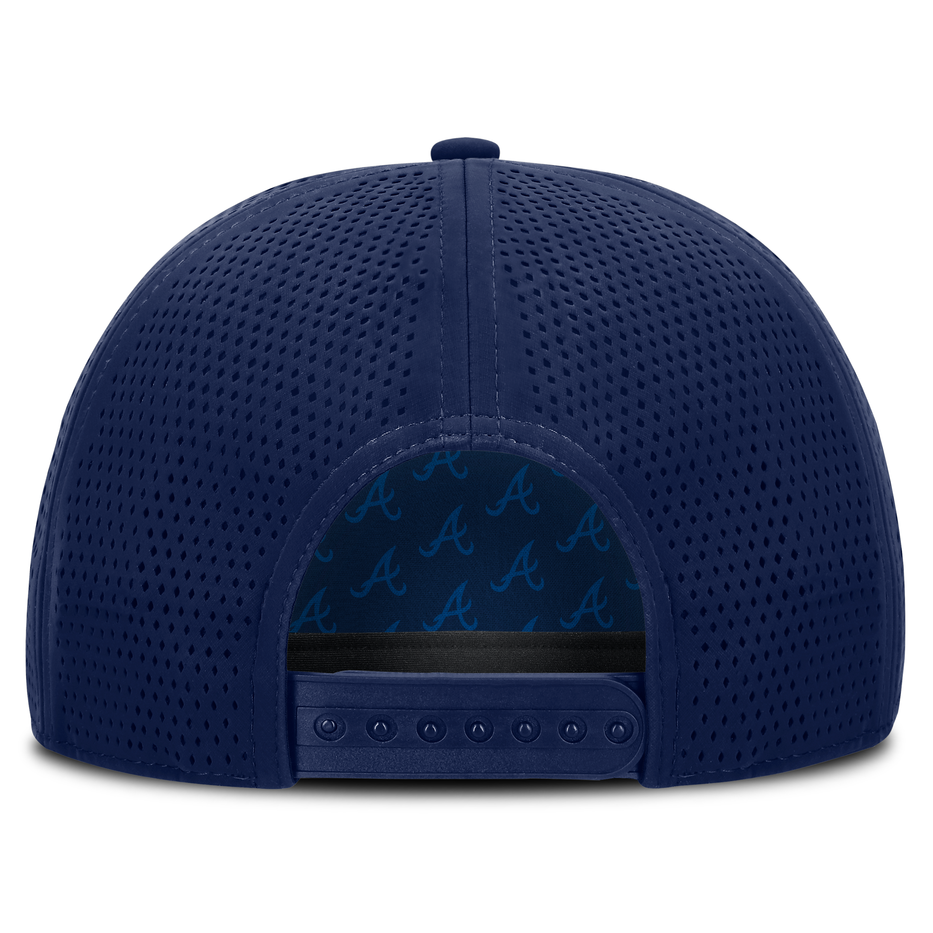 Men's Fanatics Navy Atlanta Braves Perforated Adjustable Hat
