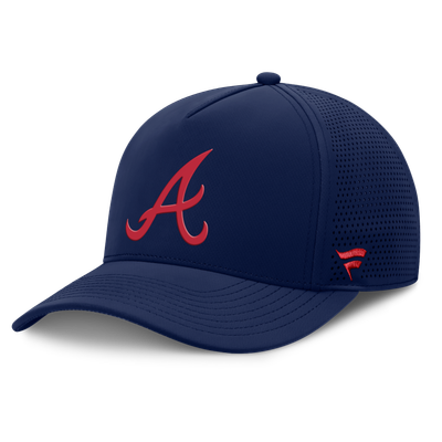 Atlanta Braves Fanatics Men's Perforated Adjustable Hat - Navy
