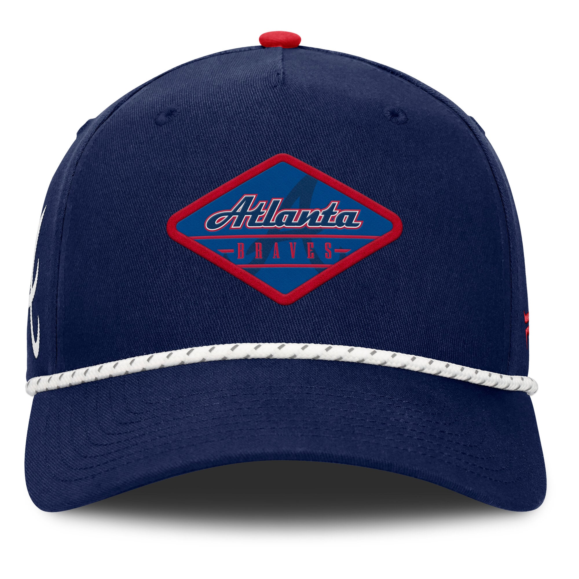 Men's Fanatics Navy Atlanta Braves Two-Seam Adjustable Hat