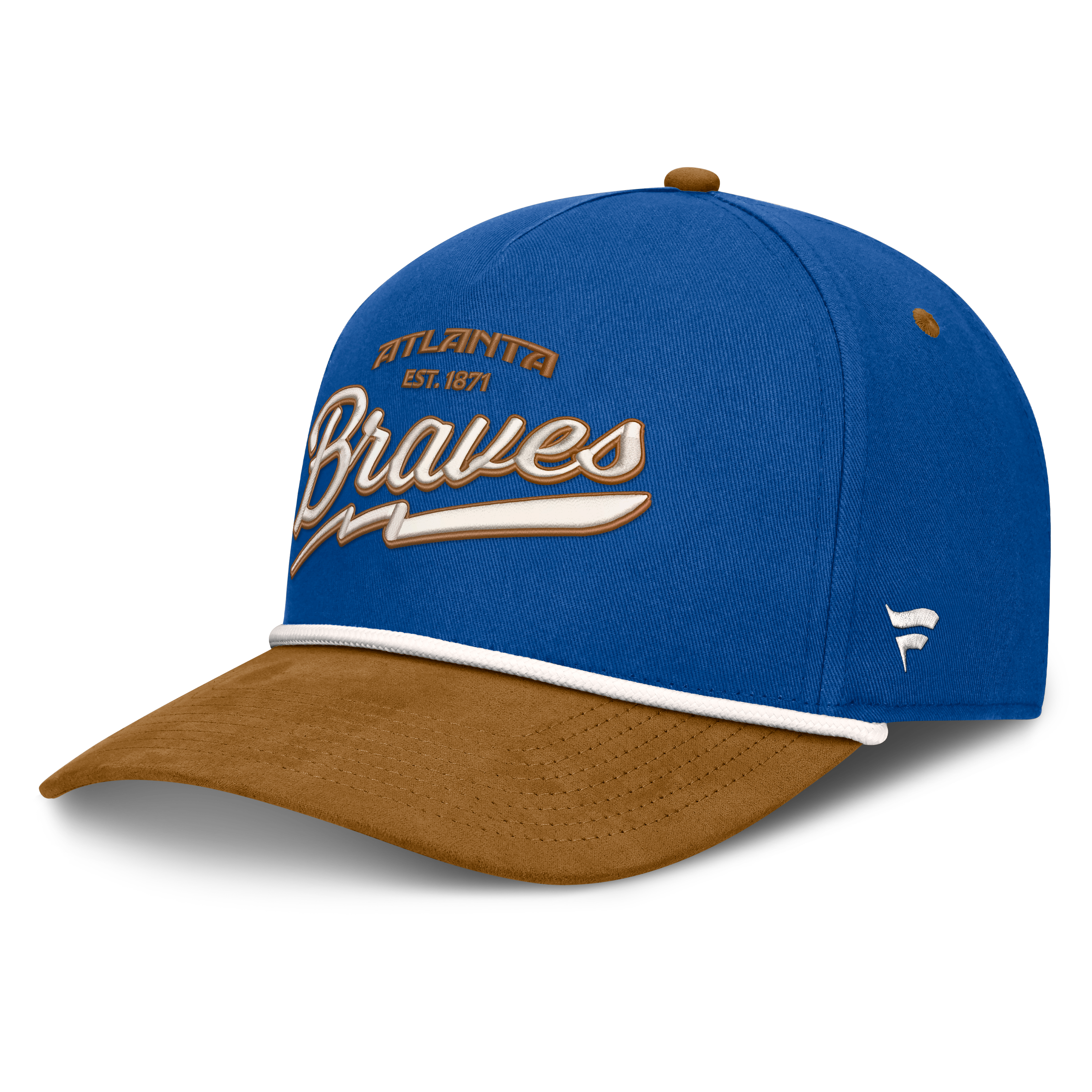 Men's Fanatics Royal Atlanta Braves Heritage Concourse A-Frame Adjustable Hat