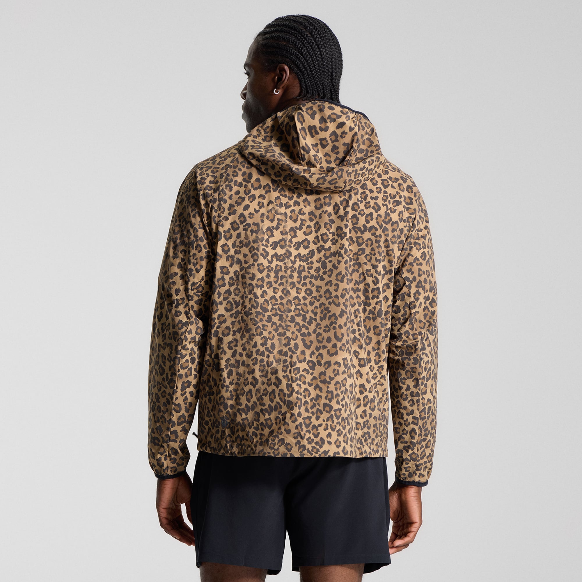 Men's lululemon Atlanta Braves Multi-Pocket Running Anorak *Leopard