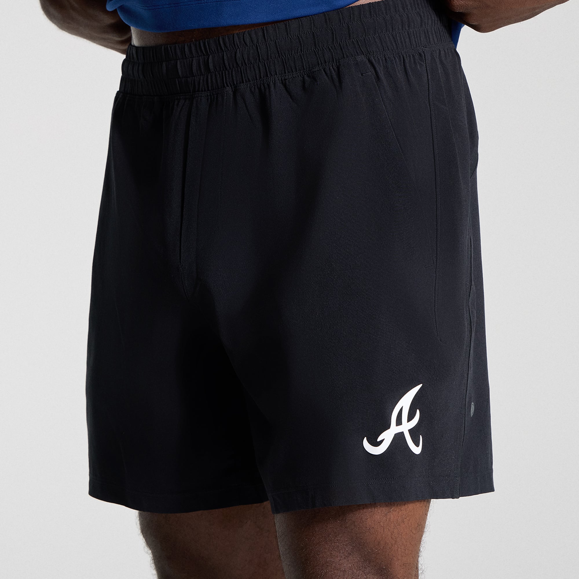 Short sans doublure Pace Breaker noir Atlanta Braves pour homme de 7 pouces (18 cm) la marque lululemon