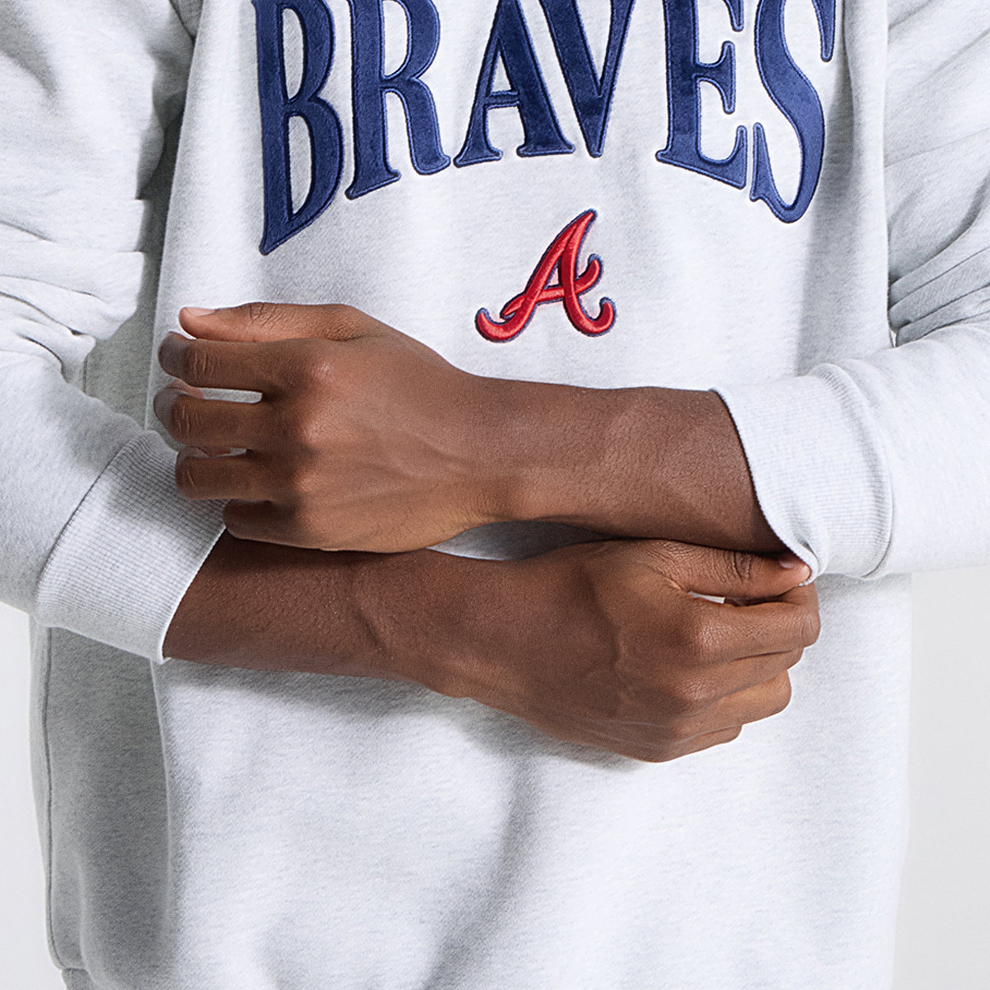 Sweat-shirt Steady State des Braves d'Atlanta, gris chiné, pour homme de lululemon.