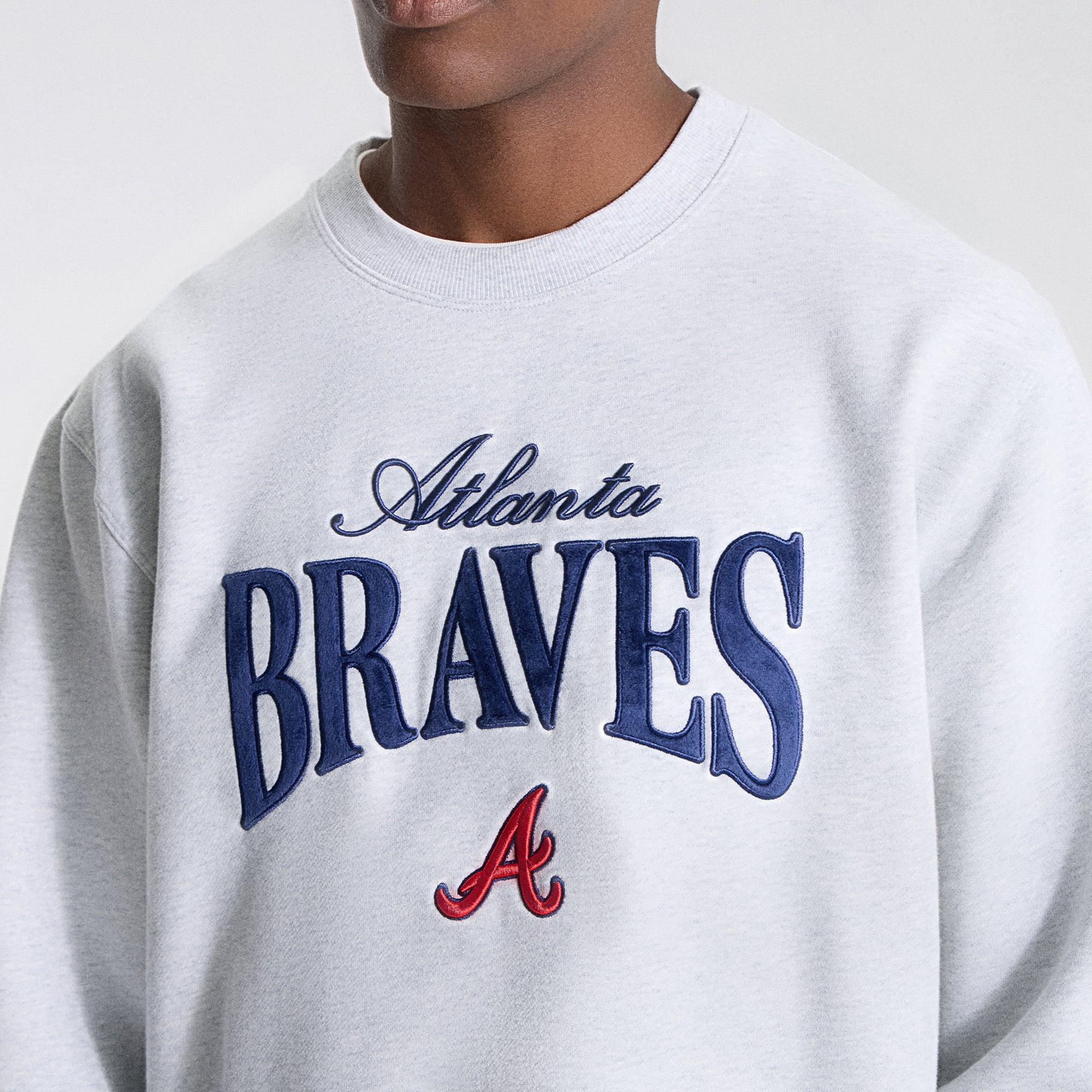 Sweat-shirt Steady State des Braves d'Atlanta, gris chiné, pour homme de lululemon.