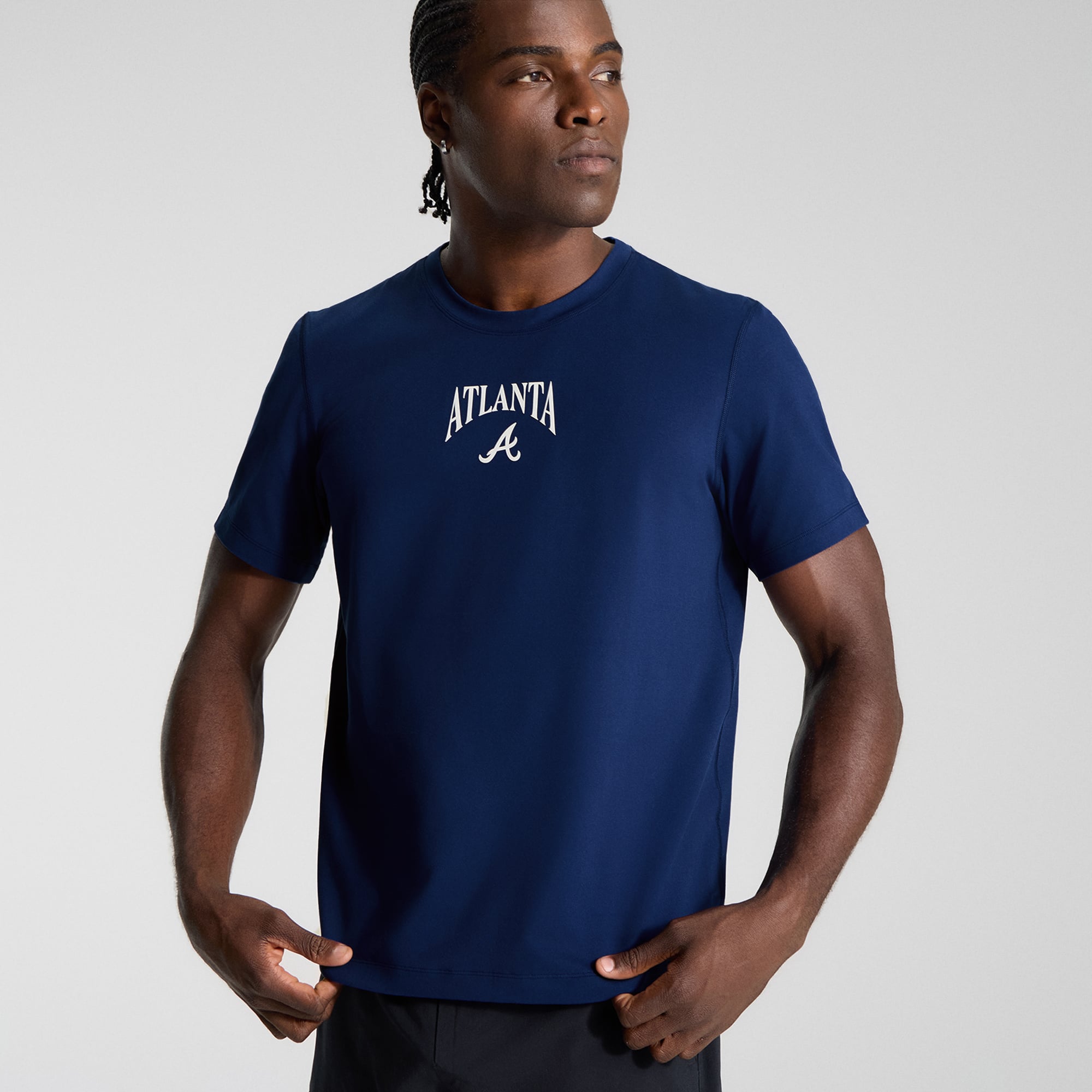T-shirt en jersey doux pour homme lululemon Midnight Shadow Atlanta Braves