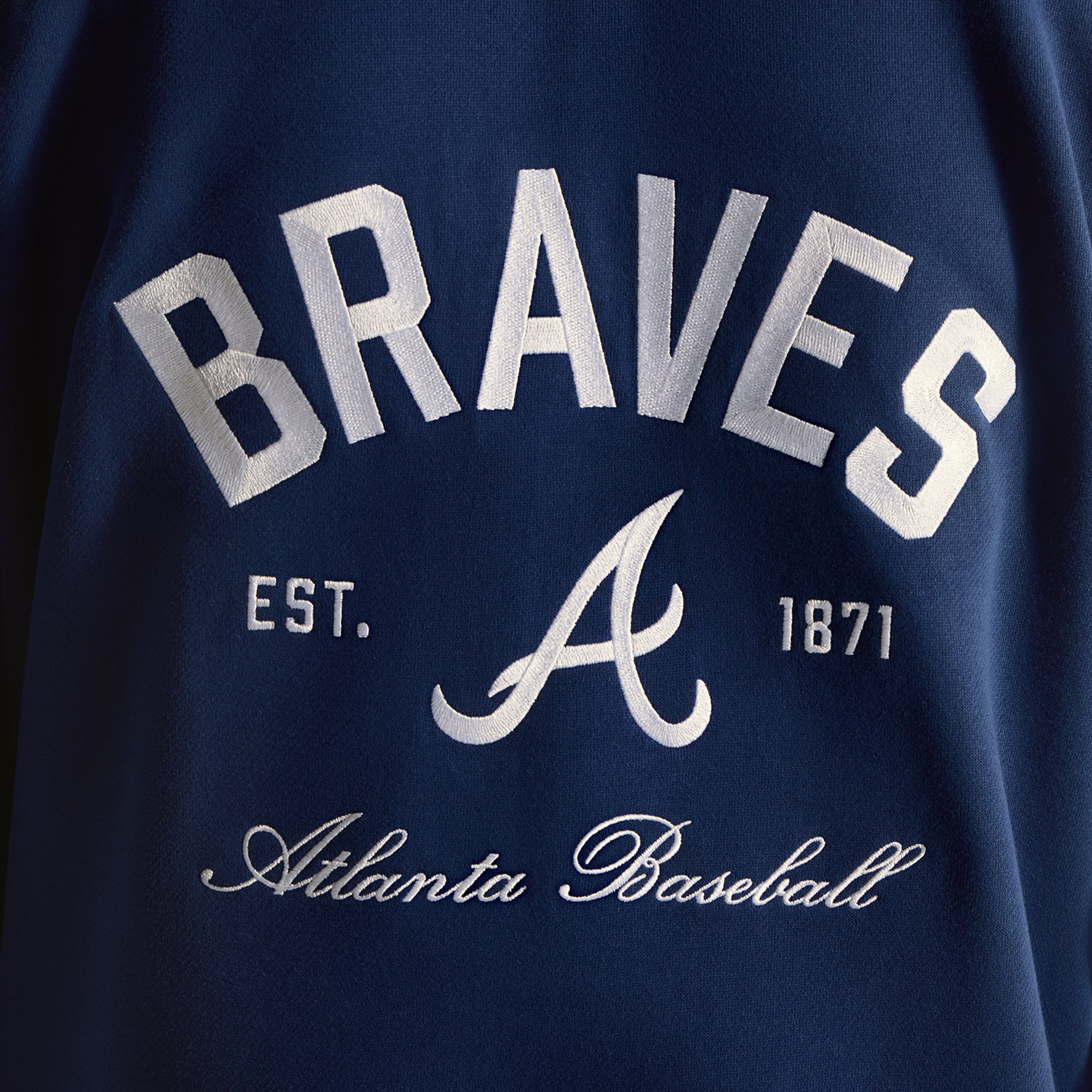 Sweat à capuche Steady State Midnight Shadow Atlanta Braves de lululemon pour homme