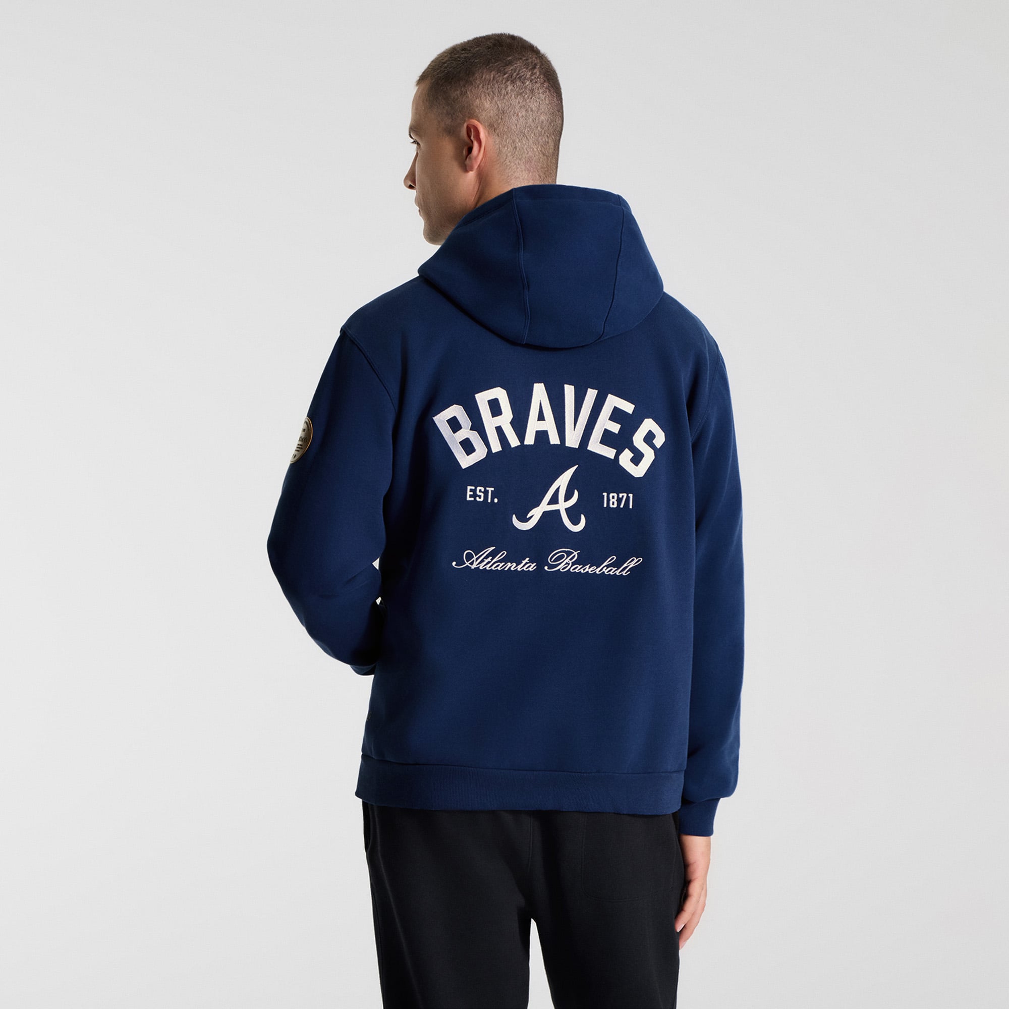 Sweat à capuche Steady State Midnight Shadow Atlanta Braves de lululemon pour homme