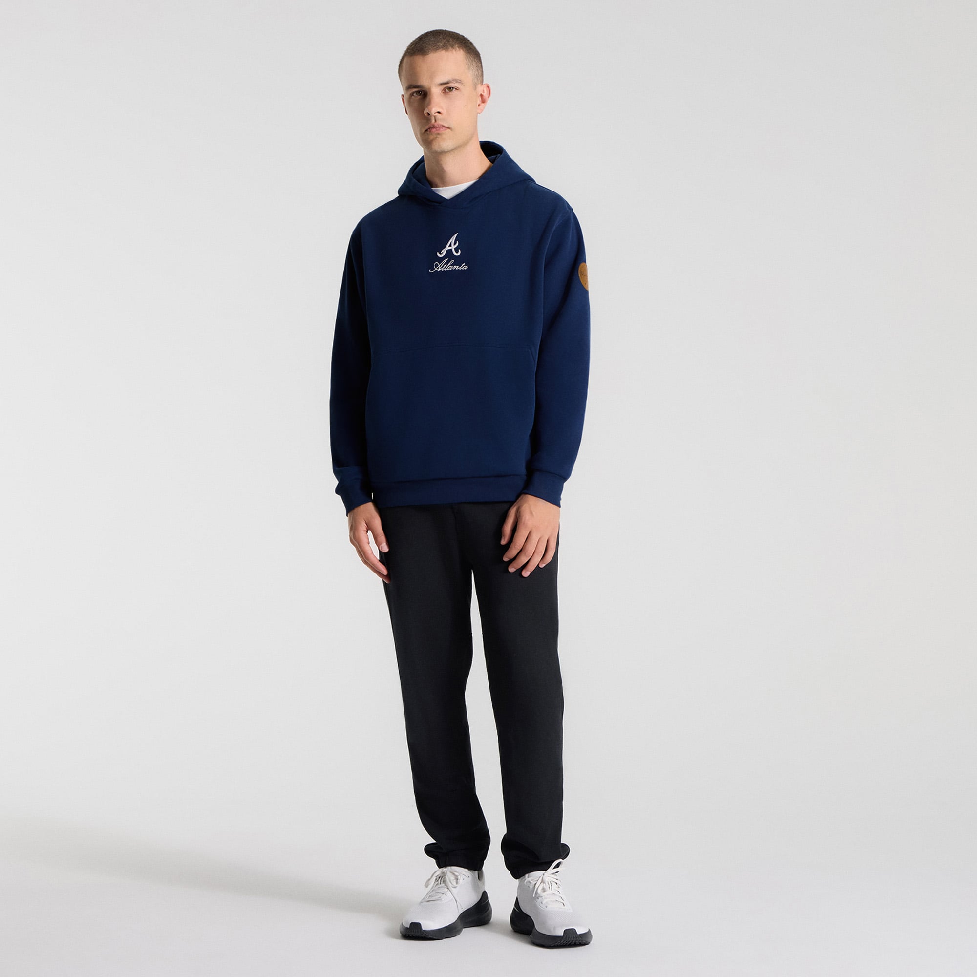 Sweat à capuche Steady State Midnight Shadow Atlanta Braves de lululemon pour homme