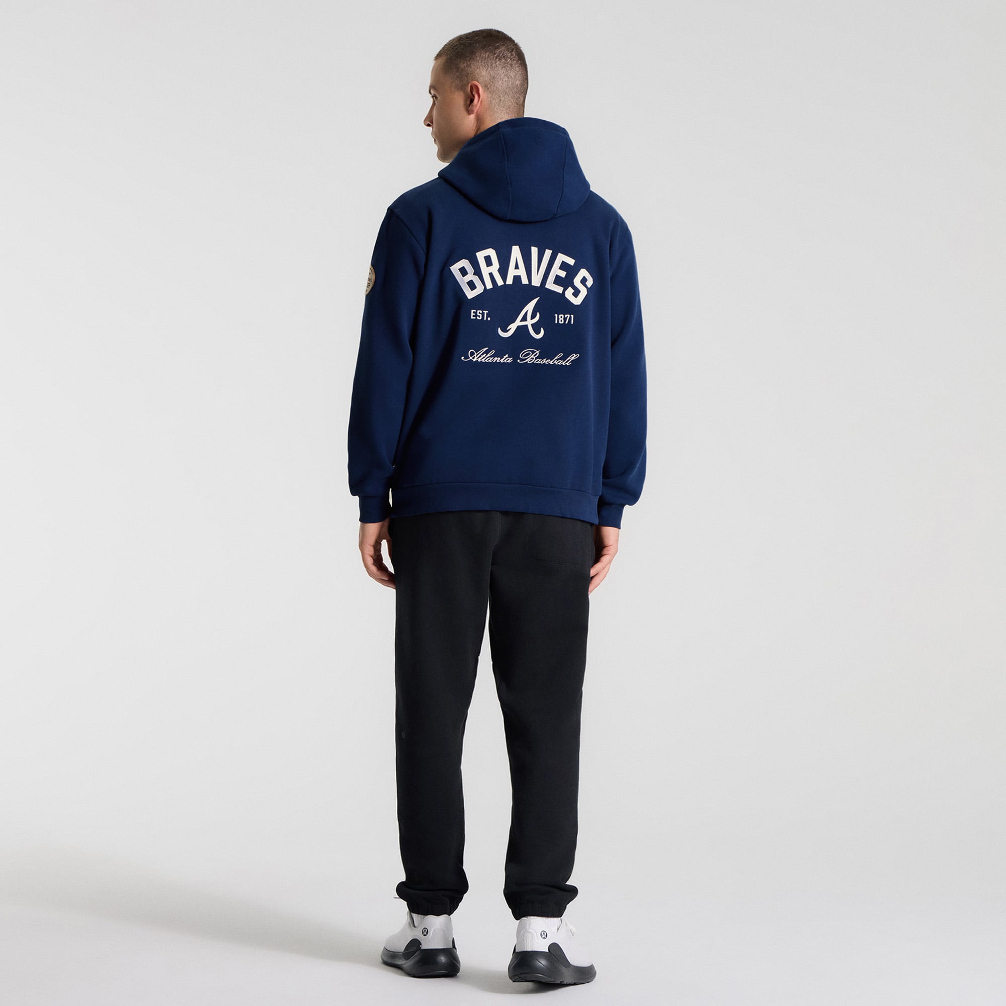Sweat à capuche Steady State Midnight Shadow Atlanta Braves de lululemon pour homme