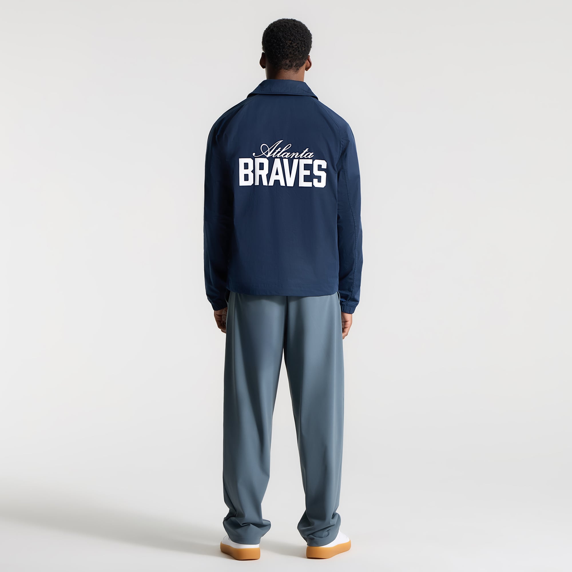 Veste de coach raglan lululemon True Navy Atlanta Braves pour homme