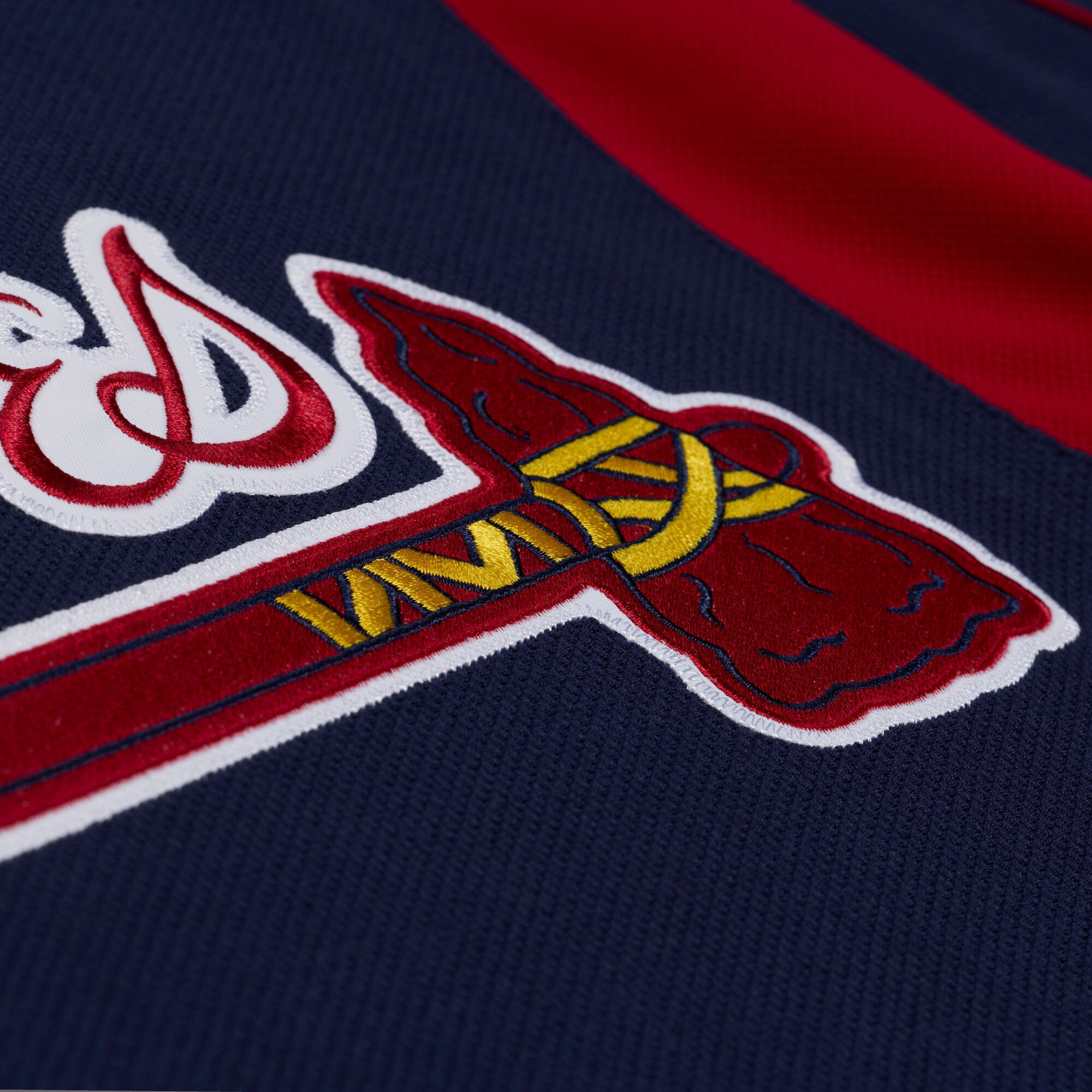 Maillot d'entraînement authentique Mitchell & Ness Andruw Jones bleu marine des Braves d'Atlanta pour homme