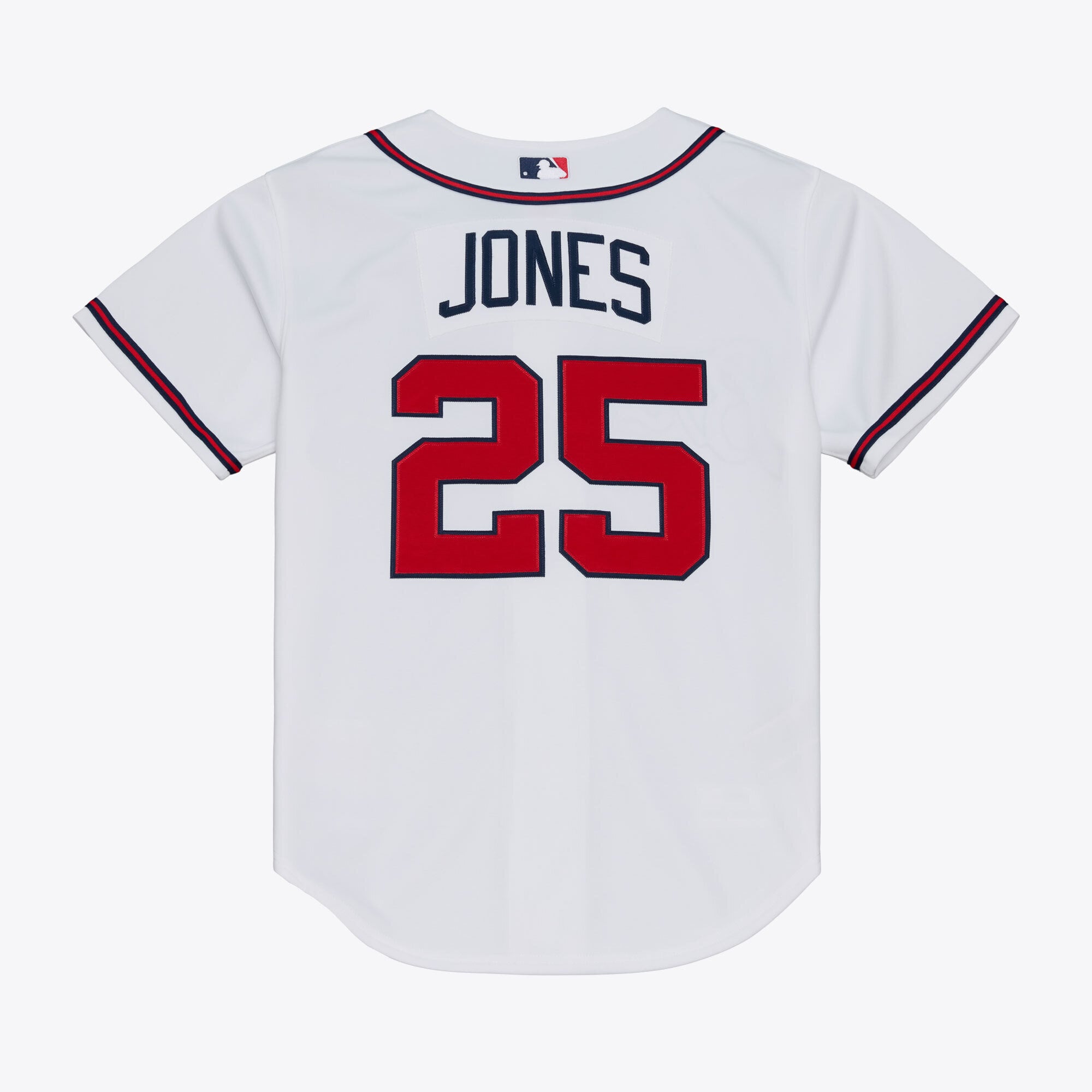 Maillot authentique Mitchell & Ness Andruw Jones blanc des Braves d'Atlanta 2005 pour homme