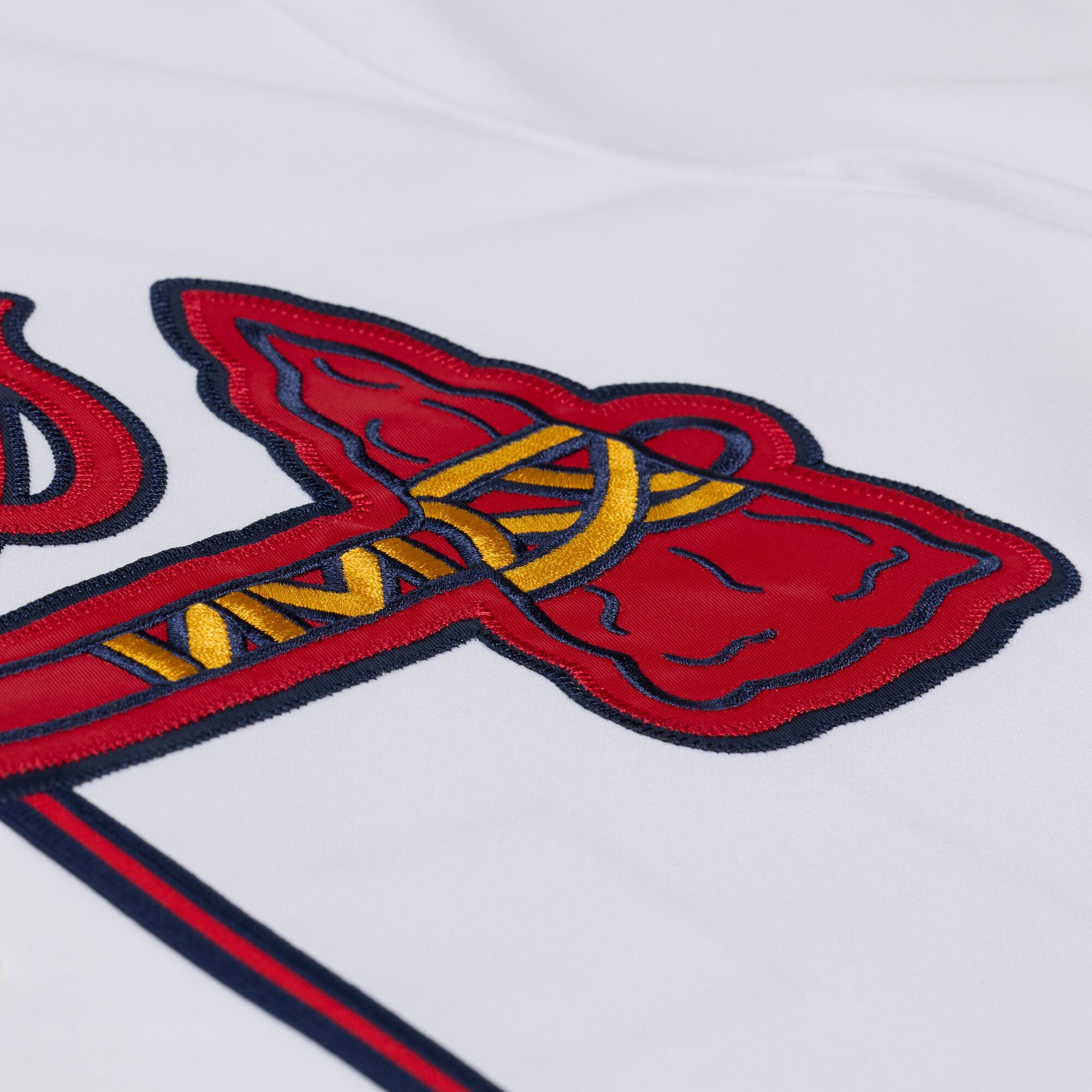 Maillot authentique Mitchell & Ness Andruw Jones blanc des Braves d'Atlanta 2005 pour homme
