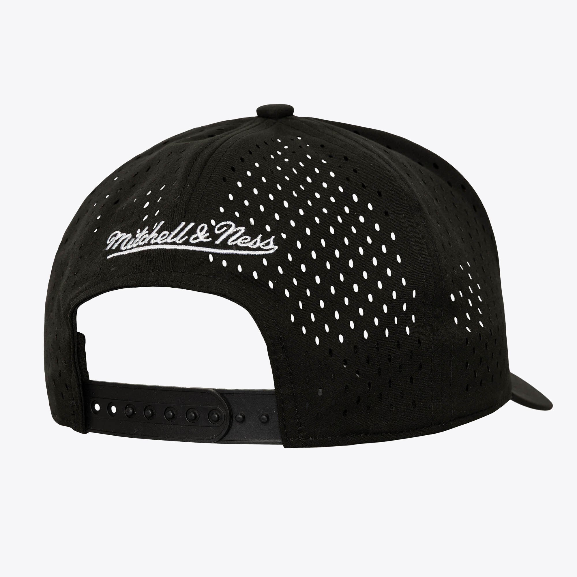 Casquette snapback Mitchell & Ness noire Atlanta Braves Perfect Pop Pro pour homme