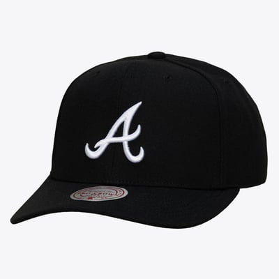 Atlanta Braves Mitchell & Ness Pro Crown Snapback - Black

