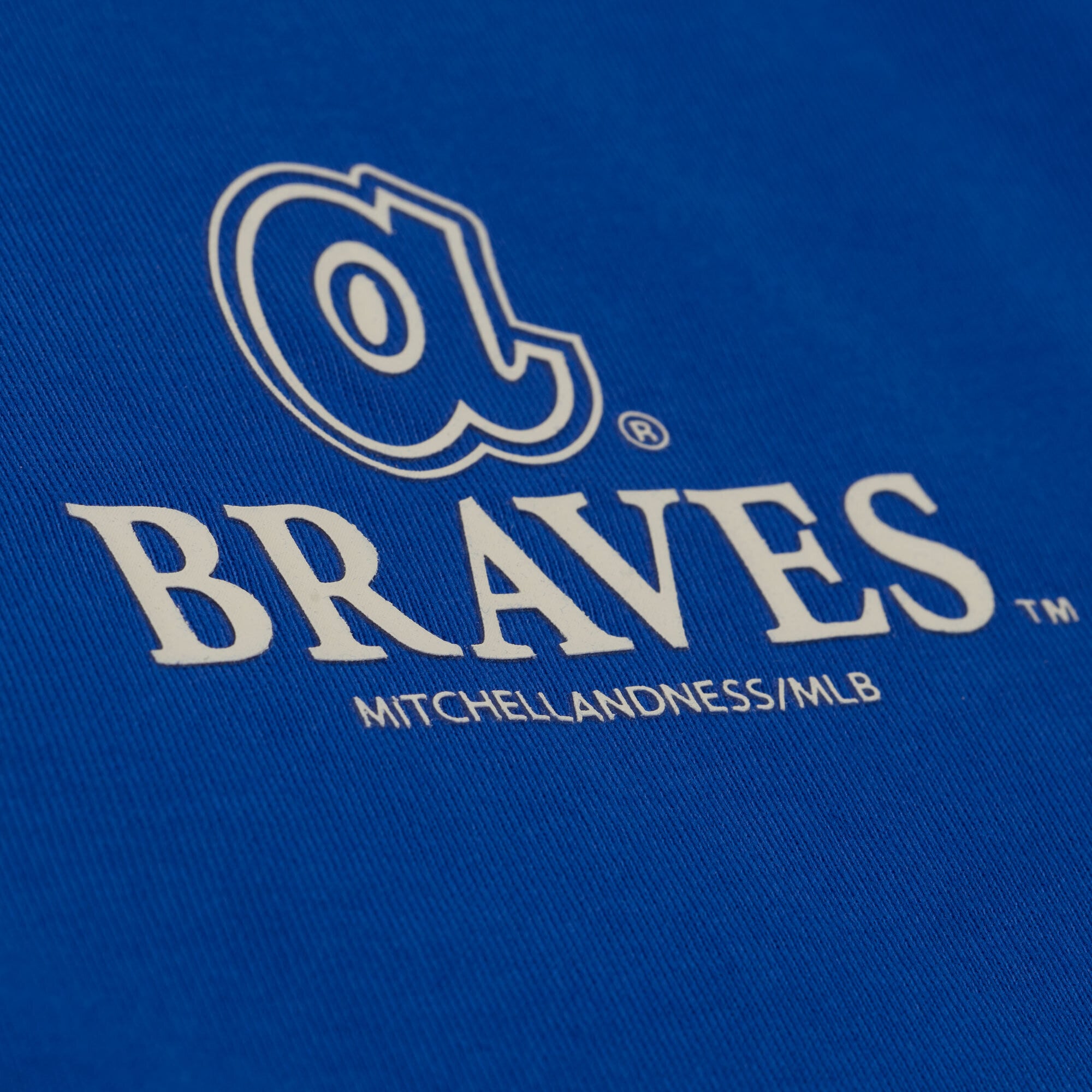 Men's Mitchell & Ness Royal Atlanta Braves Core Essentials T-Shirt