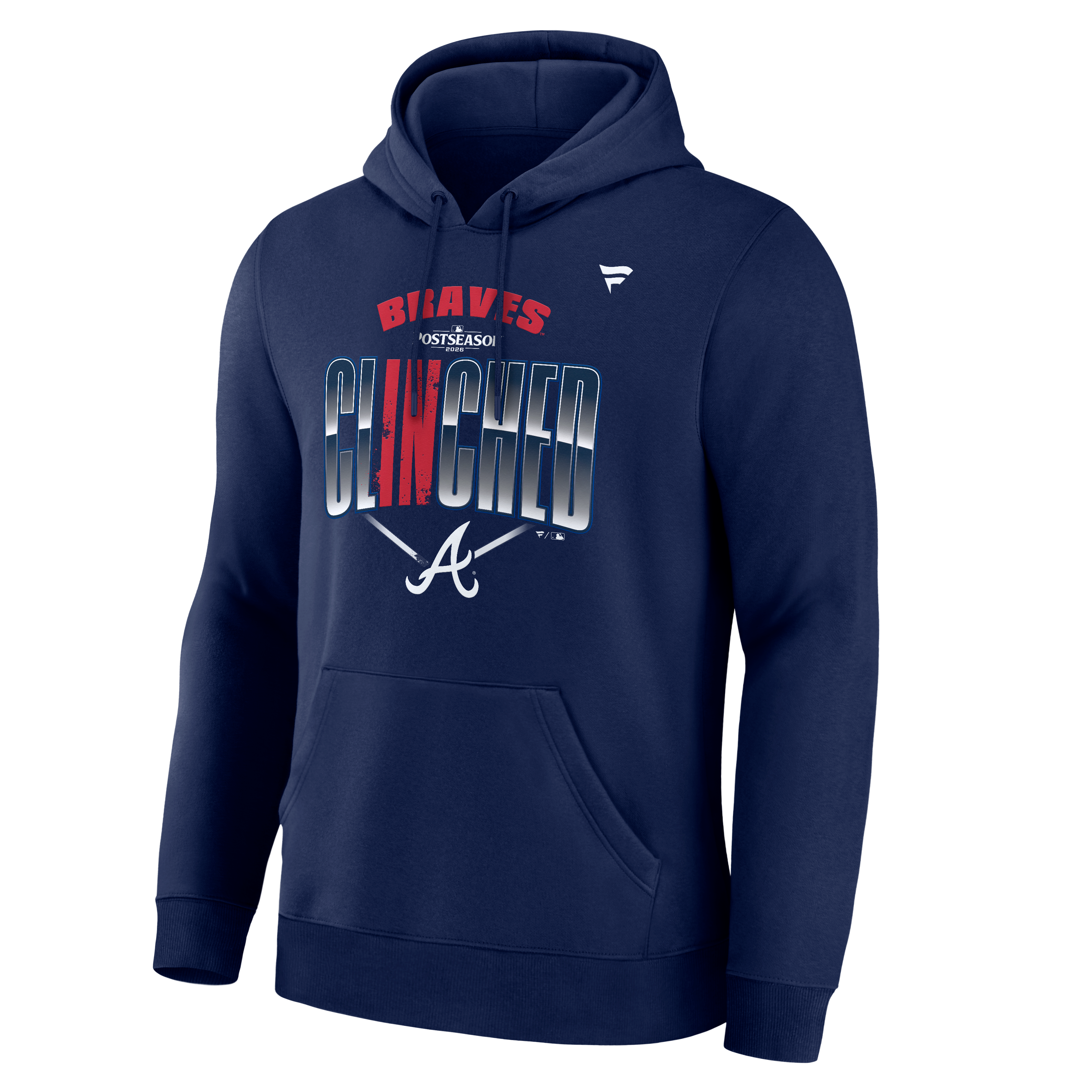 Sweat à capuche bleu marine pour homme, Atlanta Braves, édition spéciale séries éliminatoires de la MLB 2026