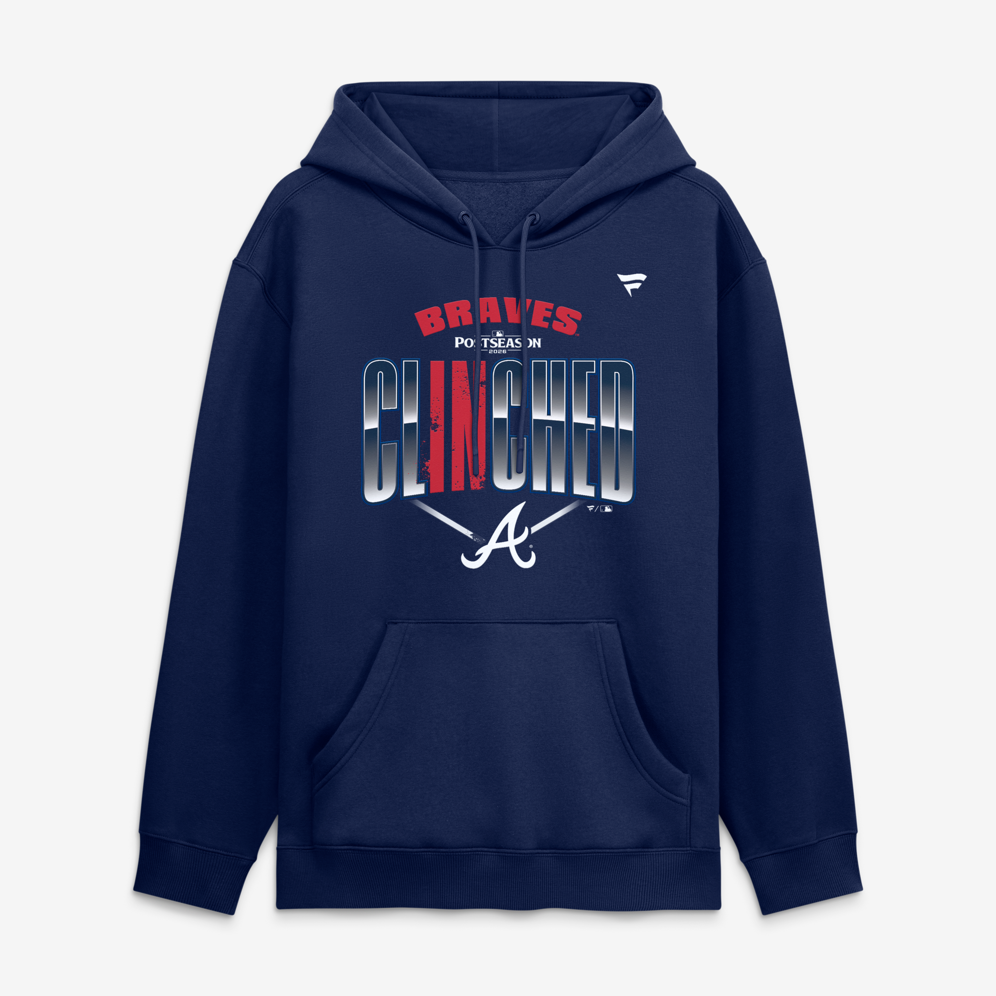 Sweat à capuche bleu marine pour homme, Atlanta Braves, édition spéciale séries éliminatoires de la MLB 2026
