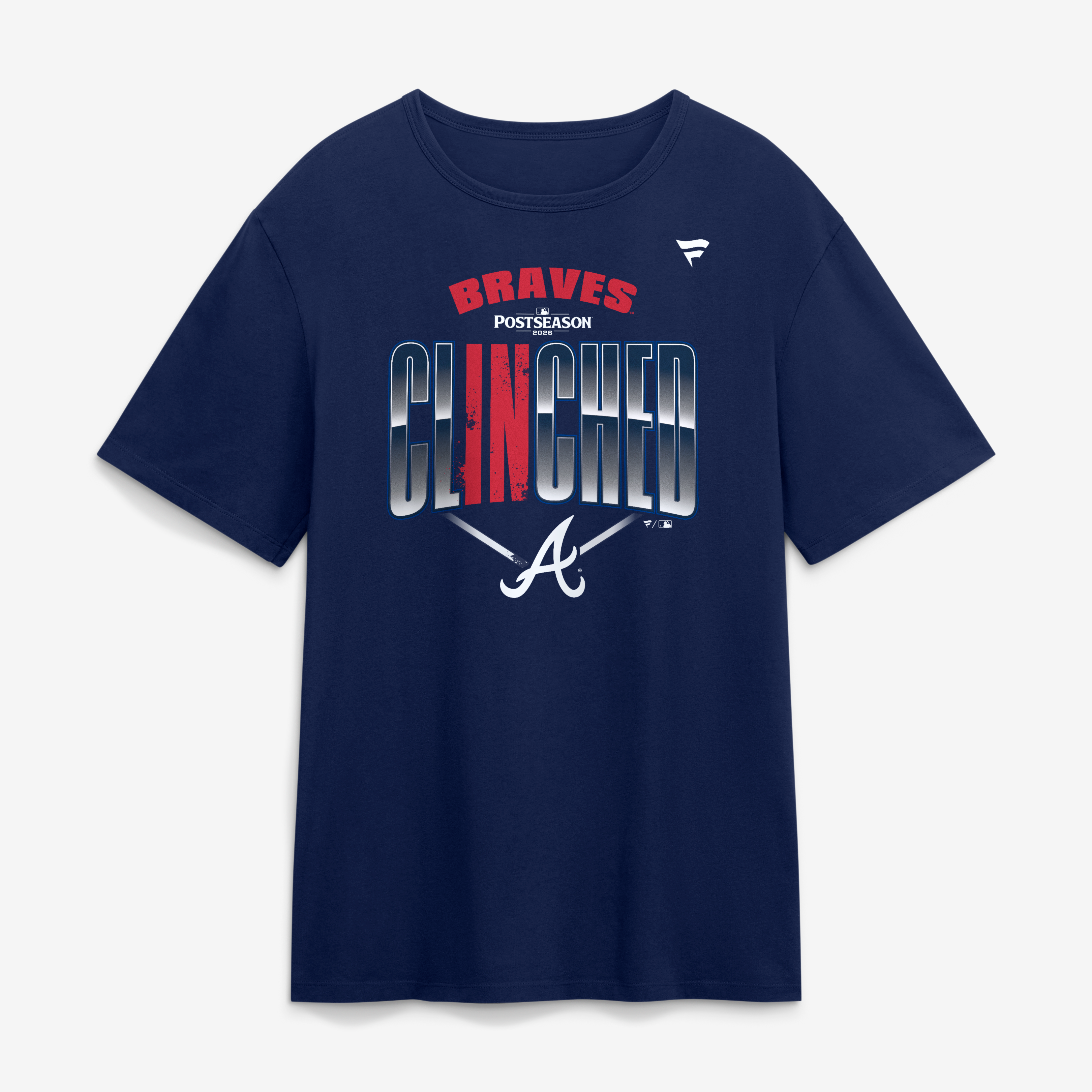 T-shirt homme bleu marine Atlanta Braves 2026 MLB Postseason Vestroom