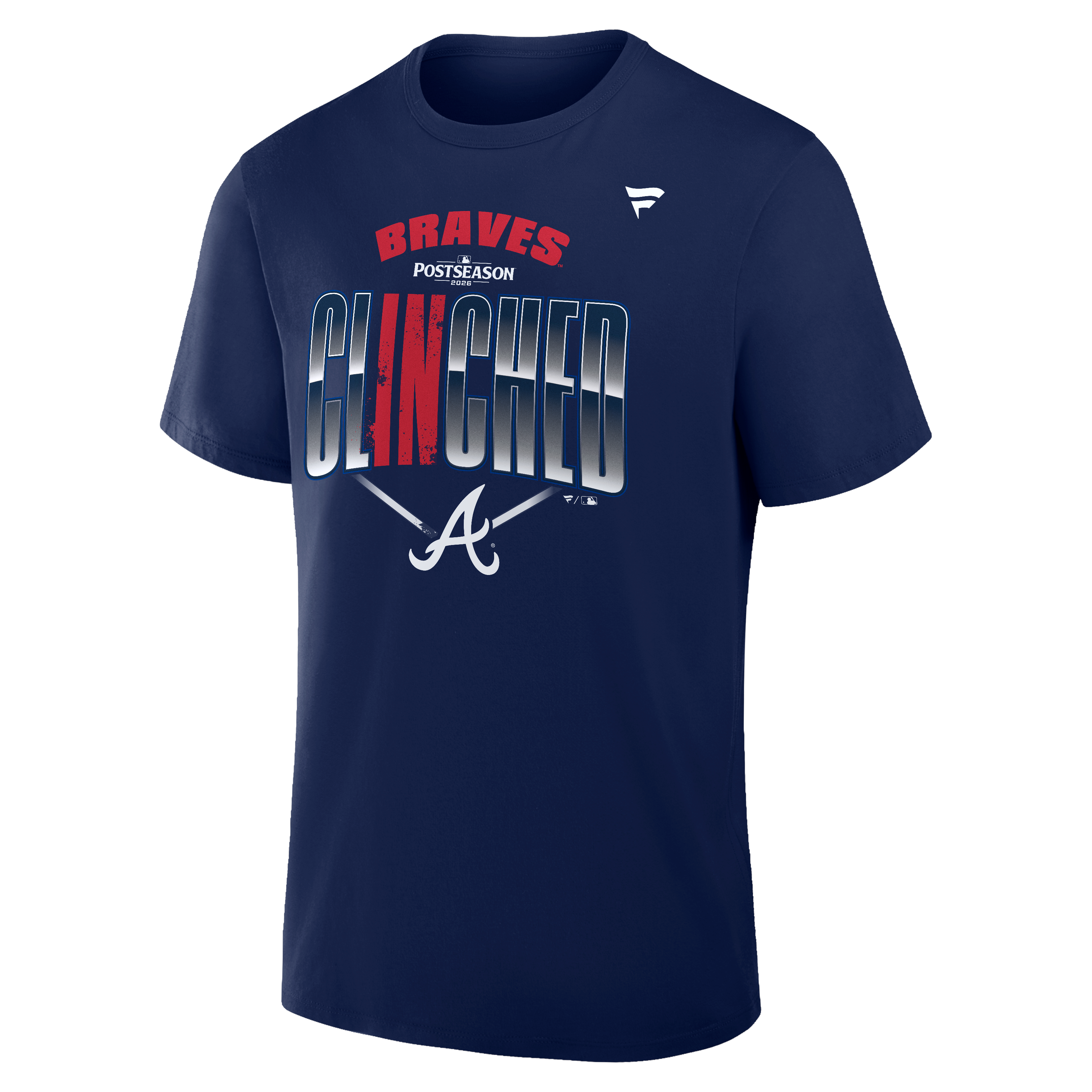 T-shirt homme bleu marine Atlanta Braves 2026 MLB Postseason Vestroom