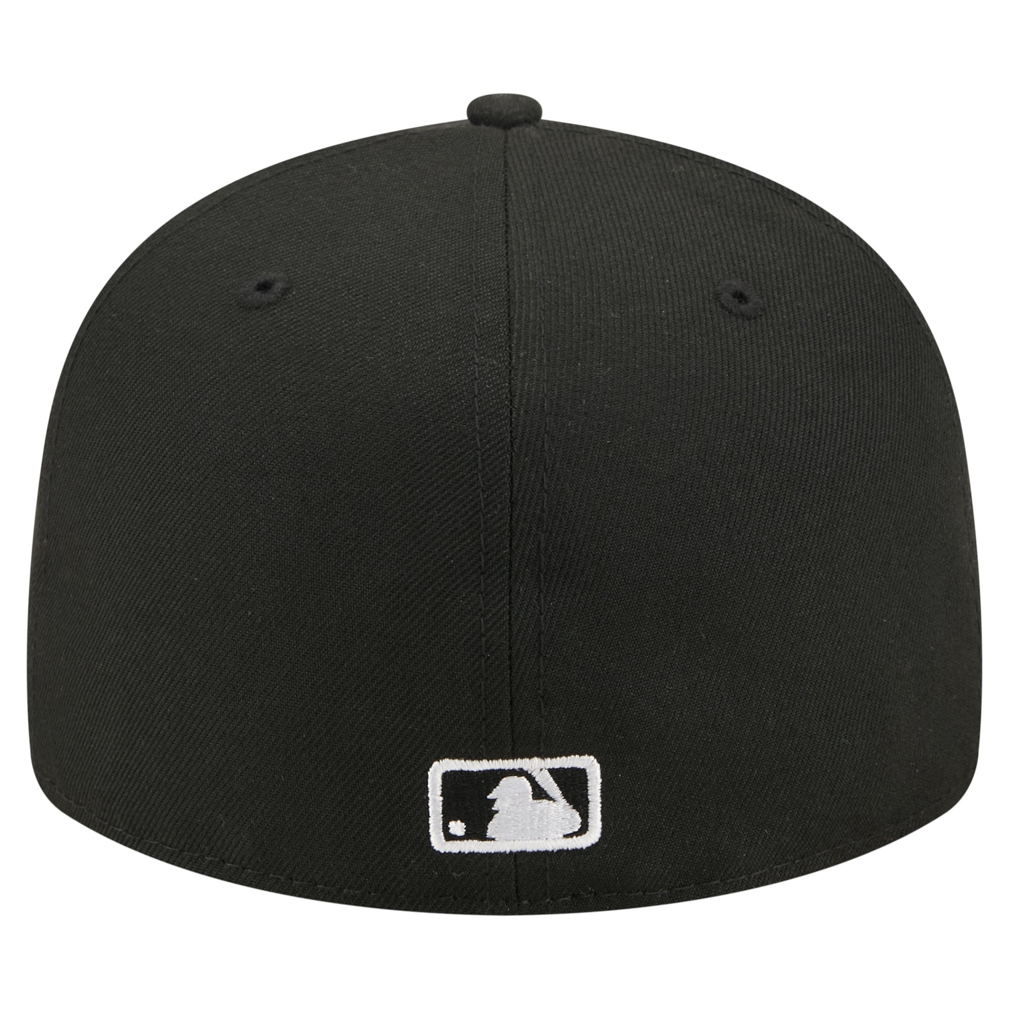 Casquette ajustée New Era 59FIFTY noire pour homme, motif aigle chauve, Atlanta Braves Americana.