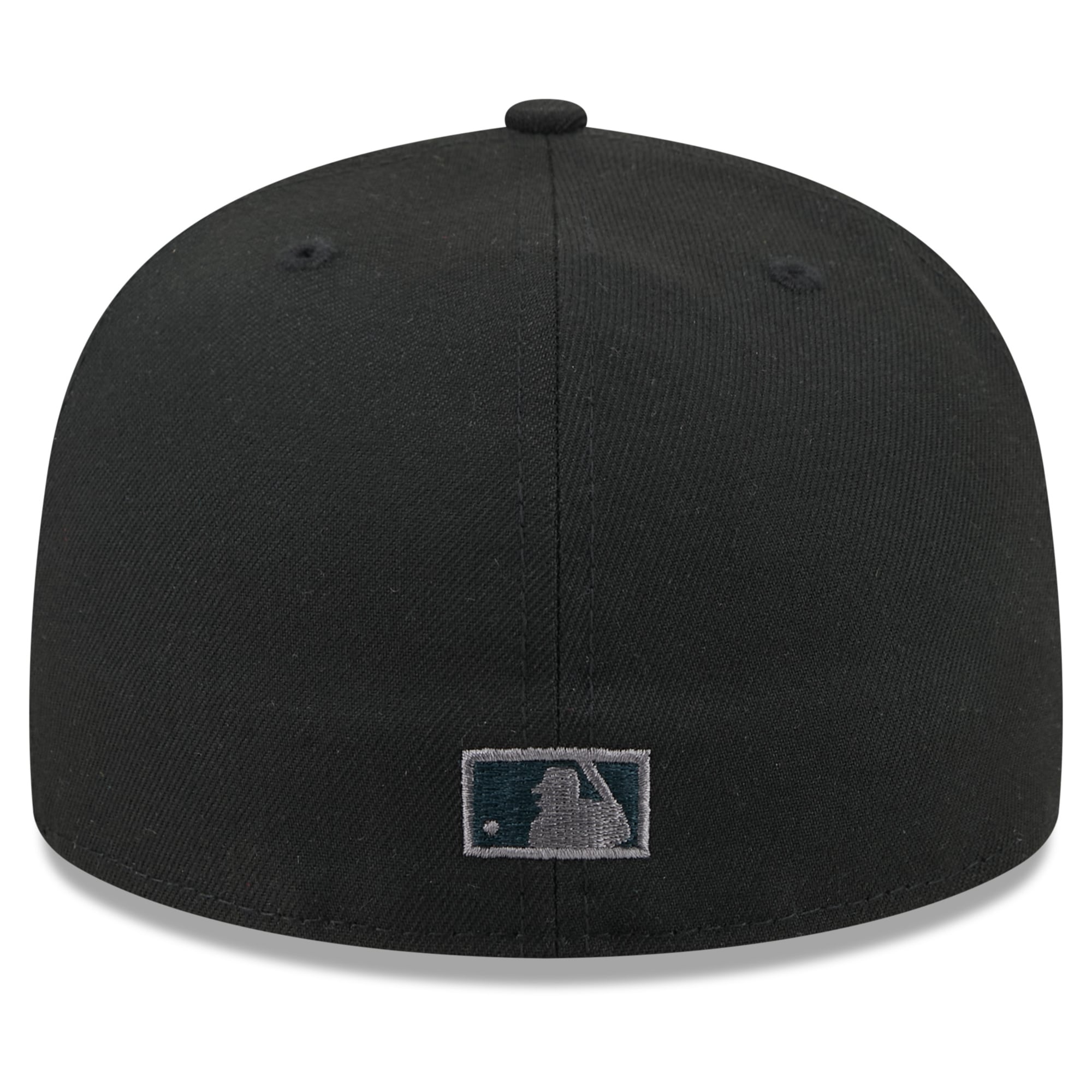Casquette ajustée New Era 59FIFTY noire pour homme, motif Atlanta Braves.