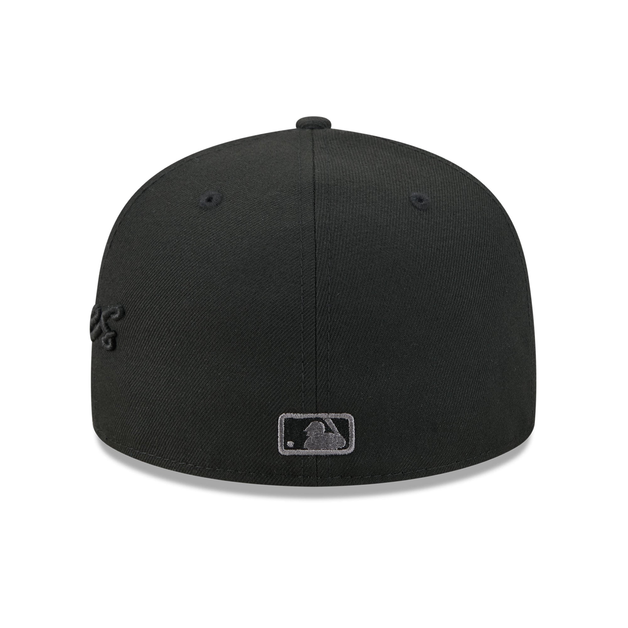 Men's New Era Black Atlanta Braves Side Script 59FIFTY Fitted Hat