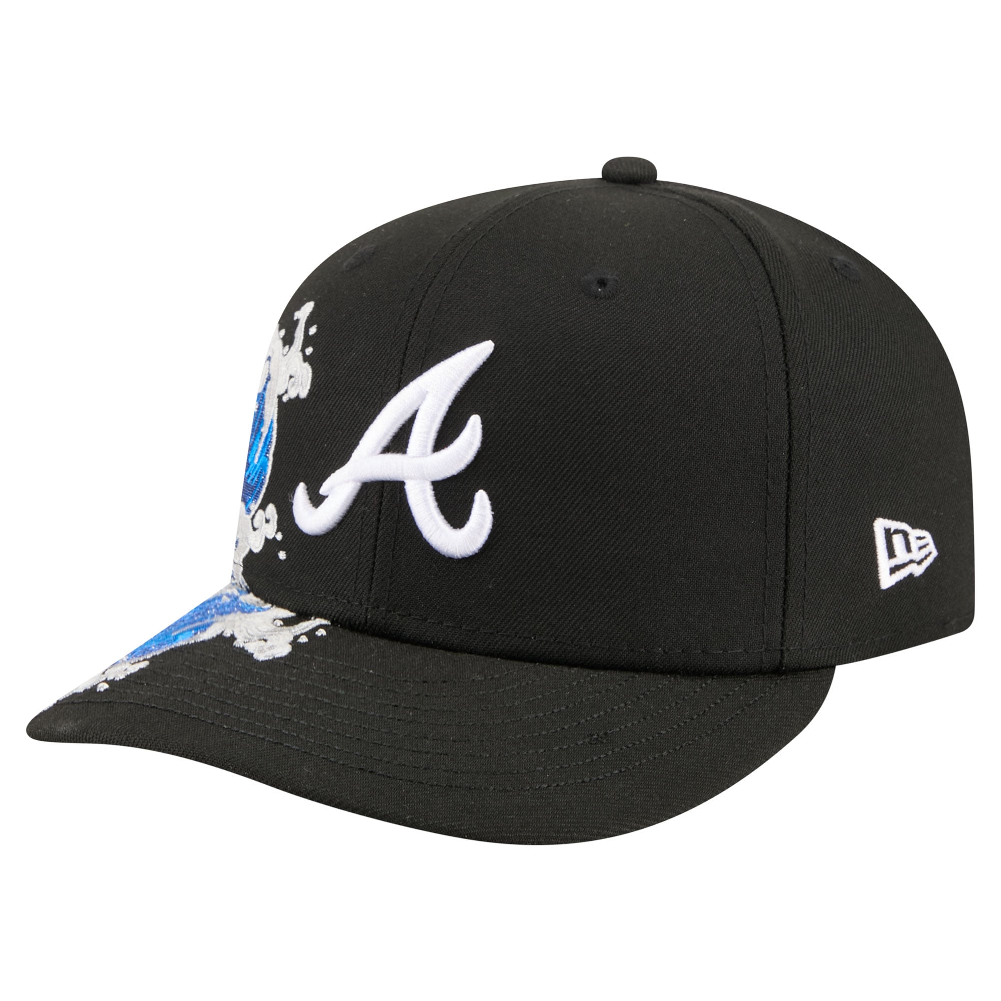 Casquette ajustée New Era Atlanta Braves Surf 59FIFTY noire pour homme