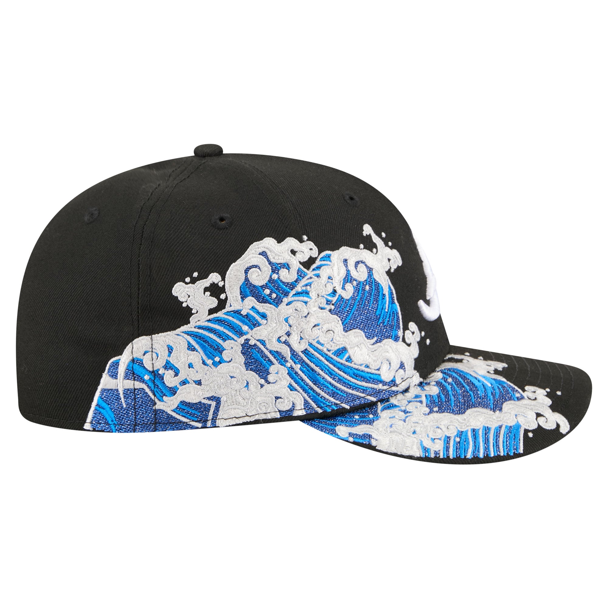 Casquette ajustée New Era Atlanta Braves Surf 59FIFTY noire pour homme