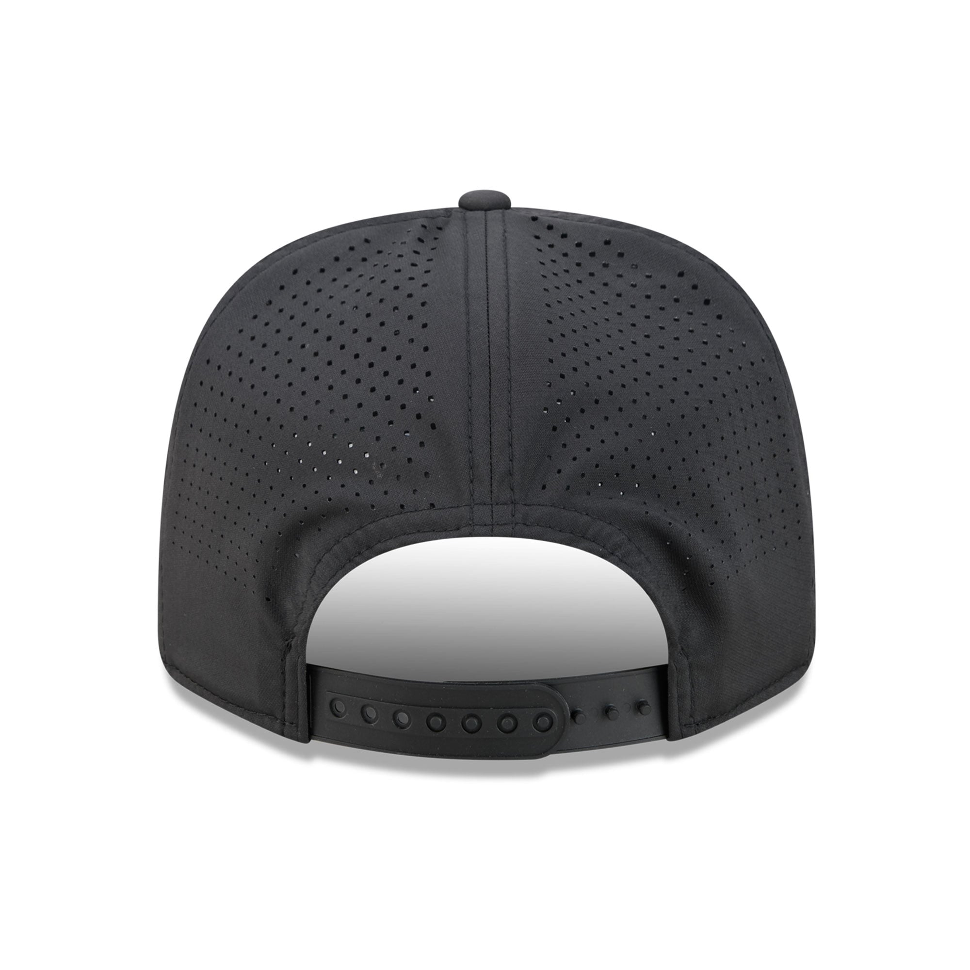 Casquette New Era Atlanta Braves noire pour homme, modèle 9SEVENTY à cordon ajustable.