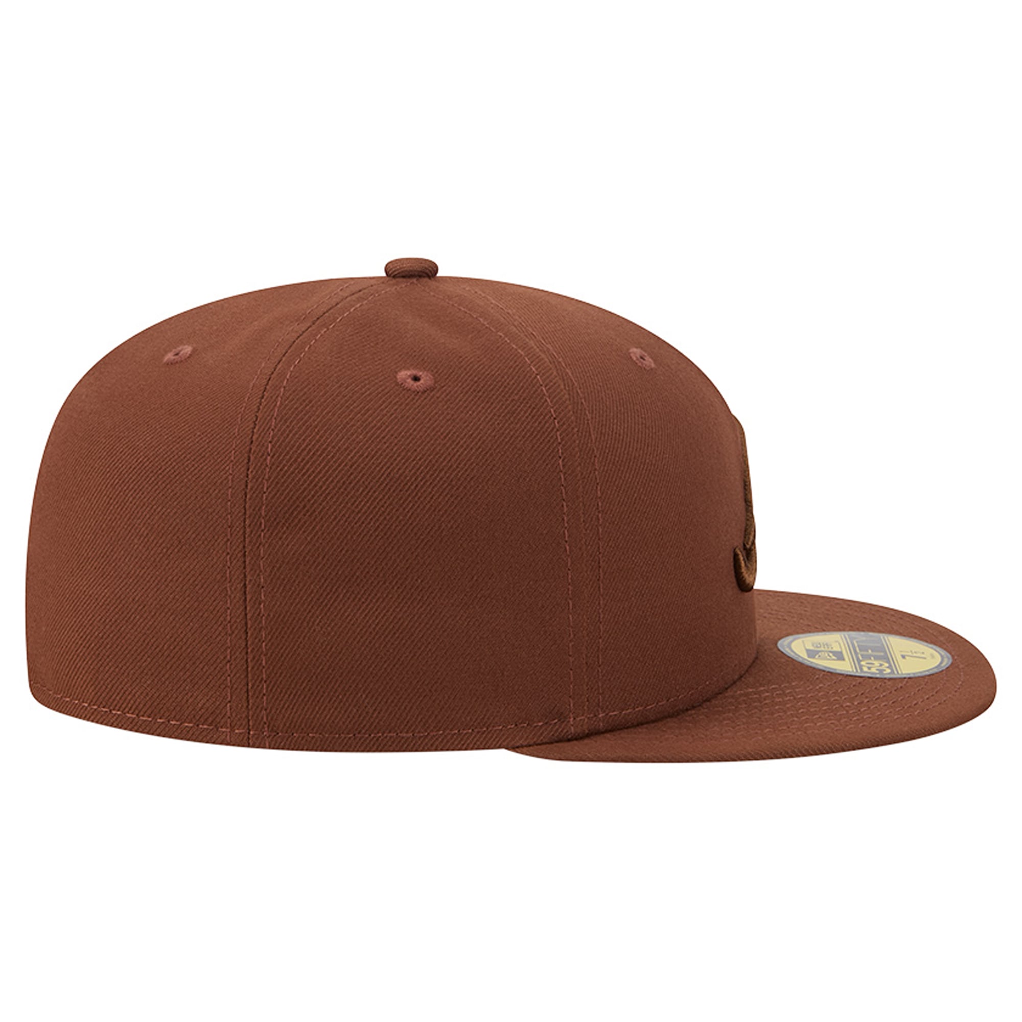 Casquette ajustée New Era crème Atlanta Braves pour homme, modèle 59FIFTY