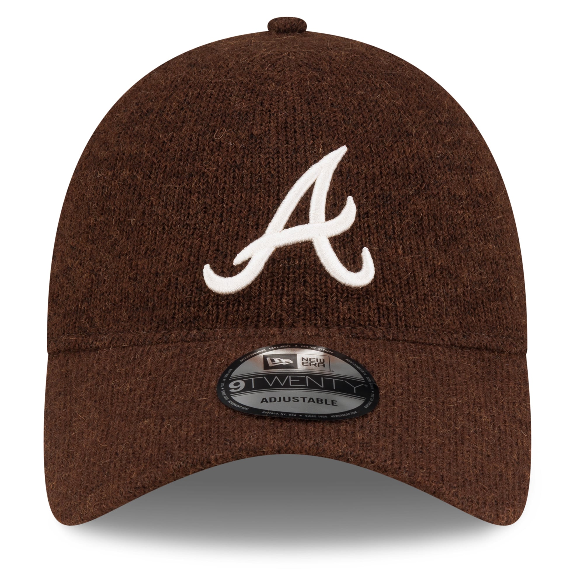 Casquette ajustable New Era marron Atlanta Braves Open Market en laine 9TWENTY pour homme