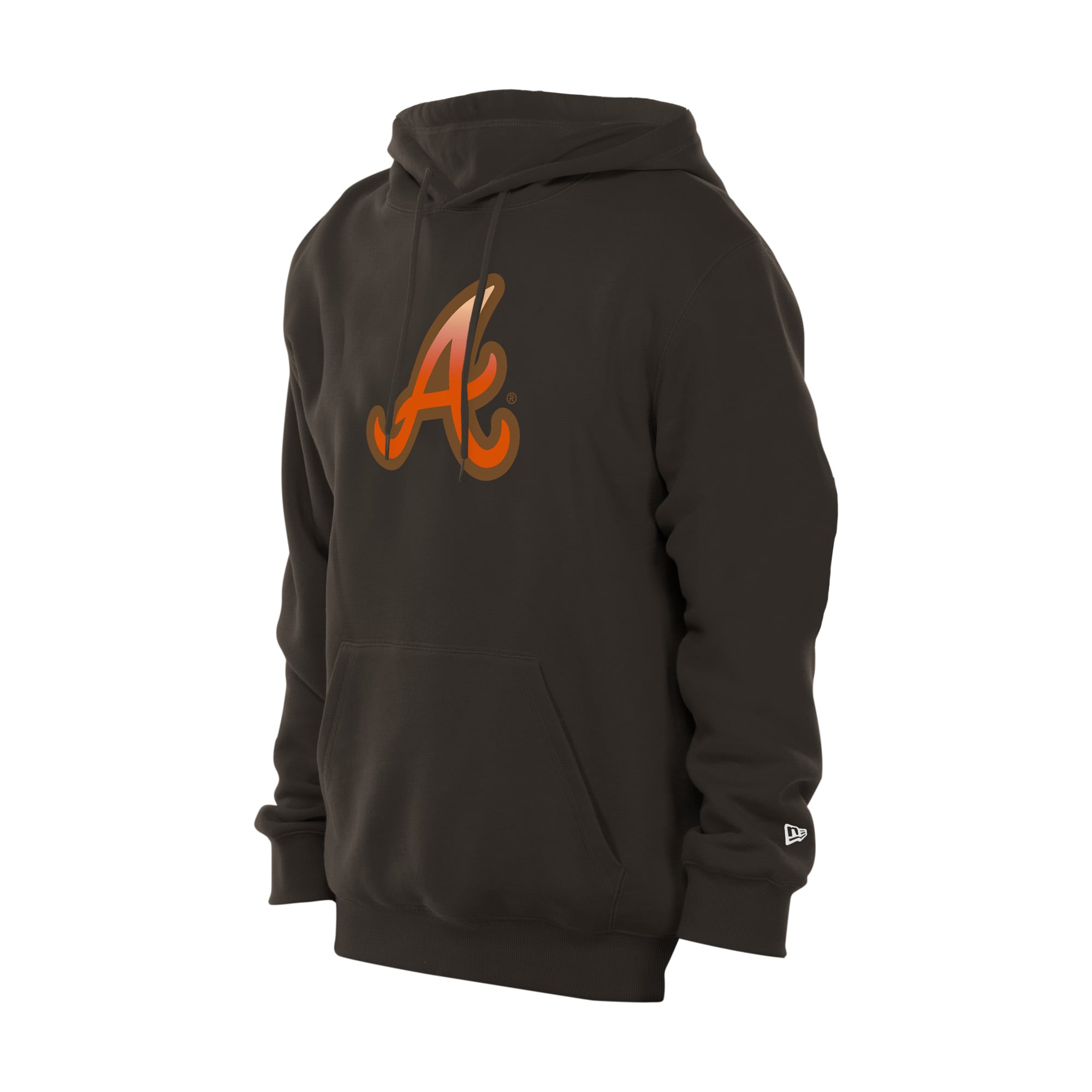 Men's New Era  Brown Atlanta Braves Pumpkin Spice Pullover Hoodie