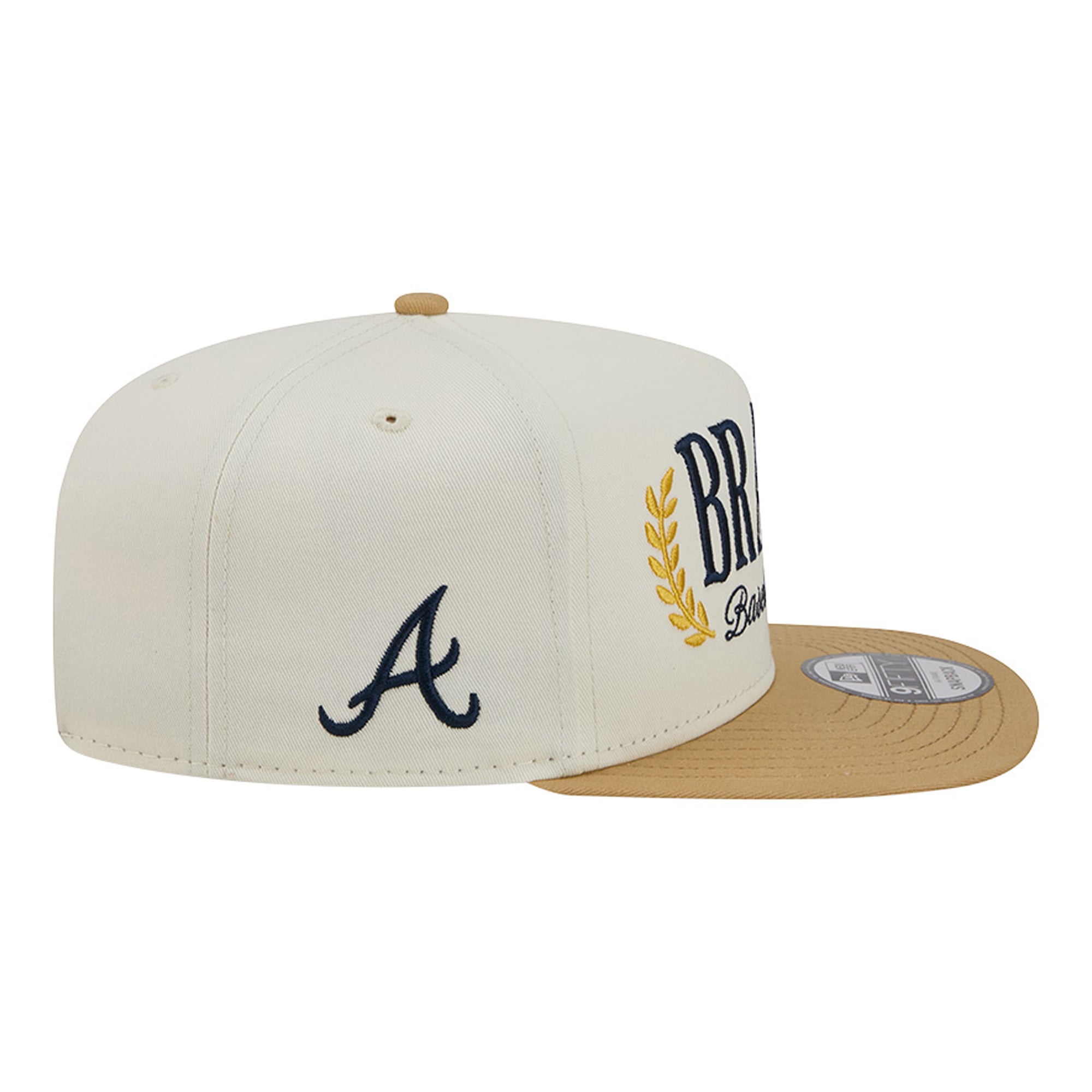 Casquette snapback New Era crème Atlanta Braves Club 9FIFTY pour homme