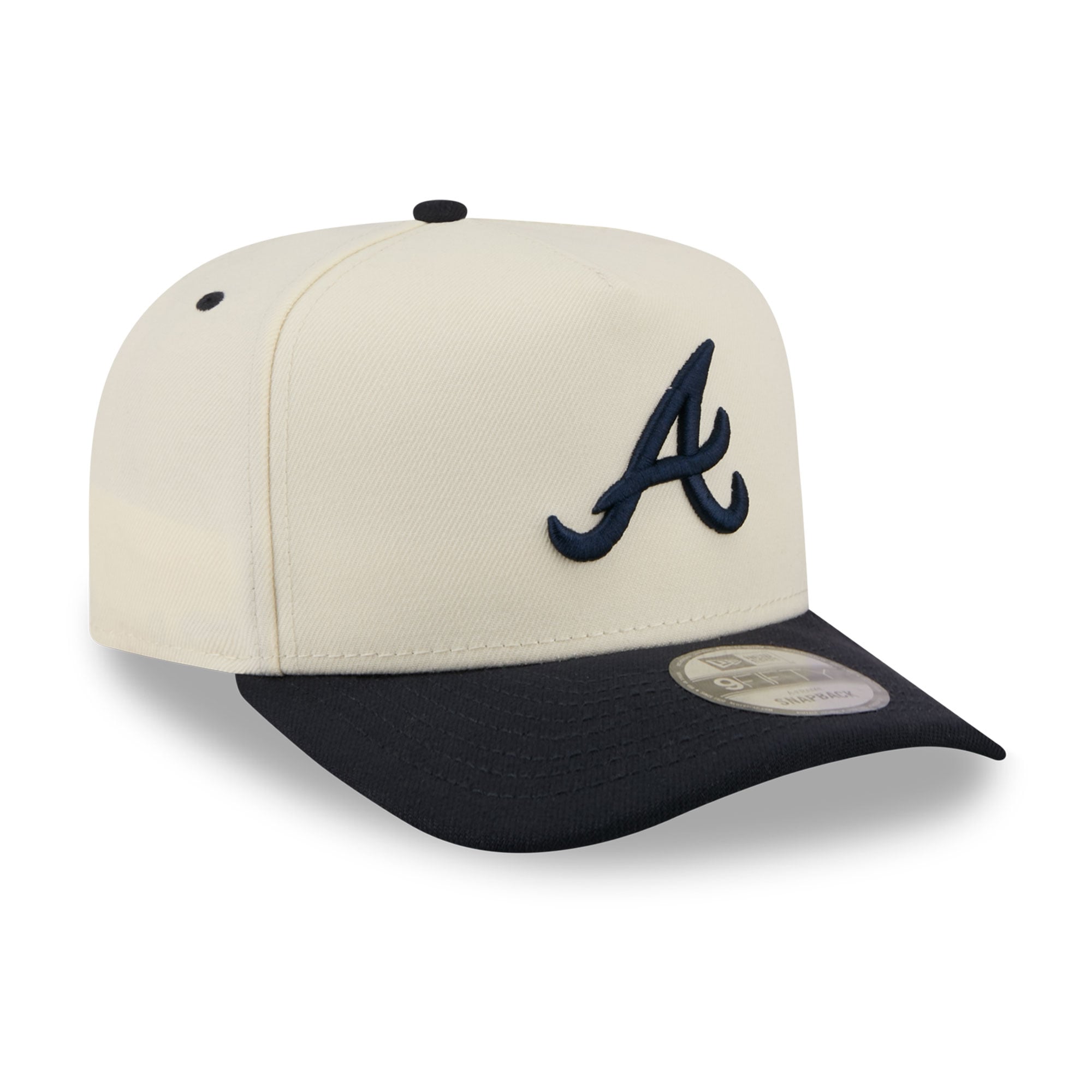 Casquette snapback New Era crème Atlanta Braves pour homme 9FIFTY A-Frame