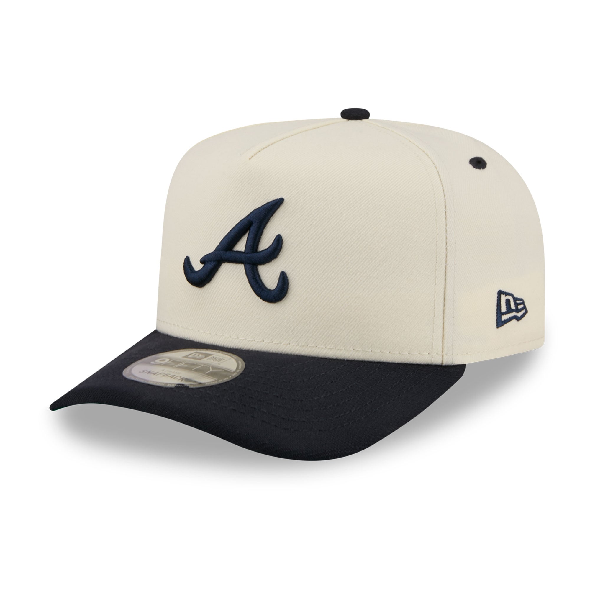 Casquette snapback New Era crème Atlanta Braves pour homme 9FIFTY A-Frame