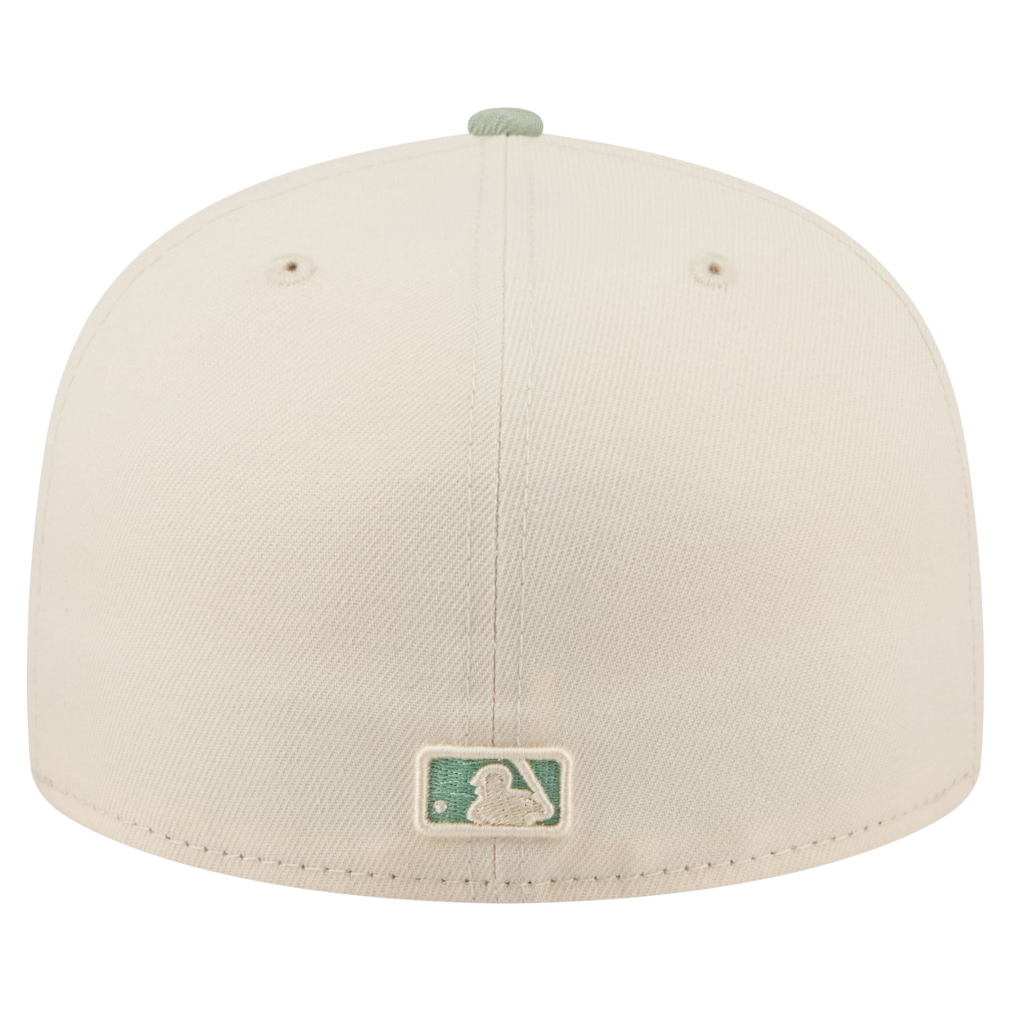 Casquette ajustée New Era crème/verte Atlanta Braves pour homme, modèle 59FIFTY